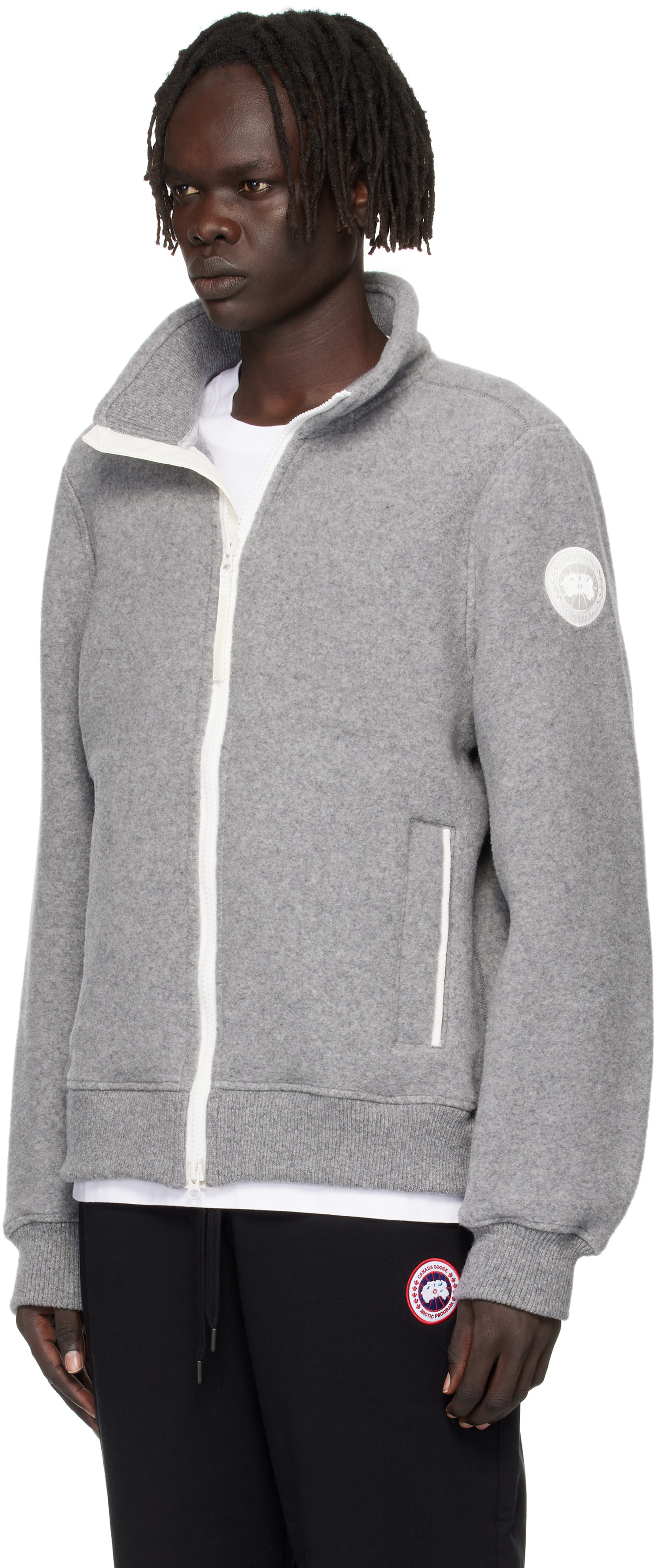 その他   Lawson Jacket Kind Fleece Canada Goose: Gray Kind Fleece HUMANATURE Lawson Jacket | SSENSE China