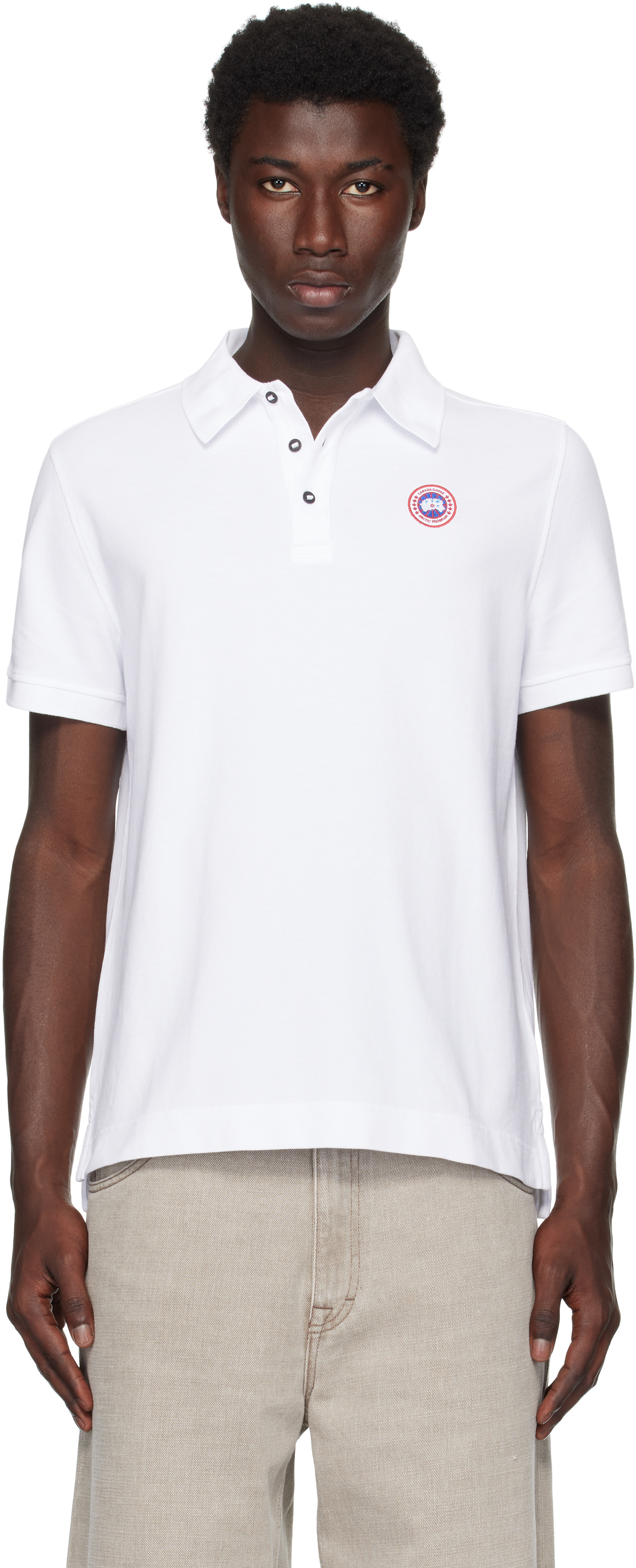 Canada Goose - Polo Beckley blanc
