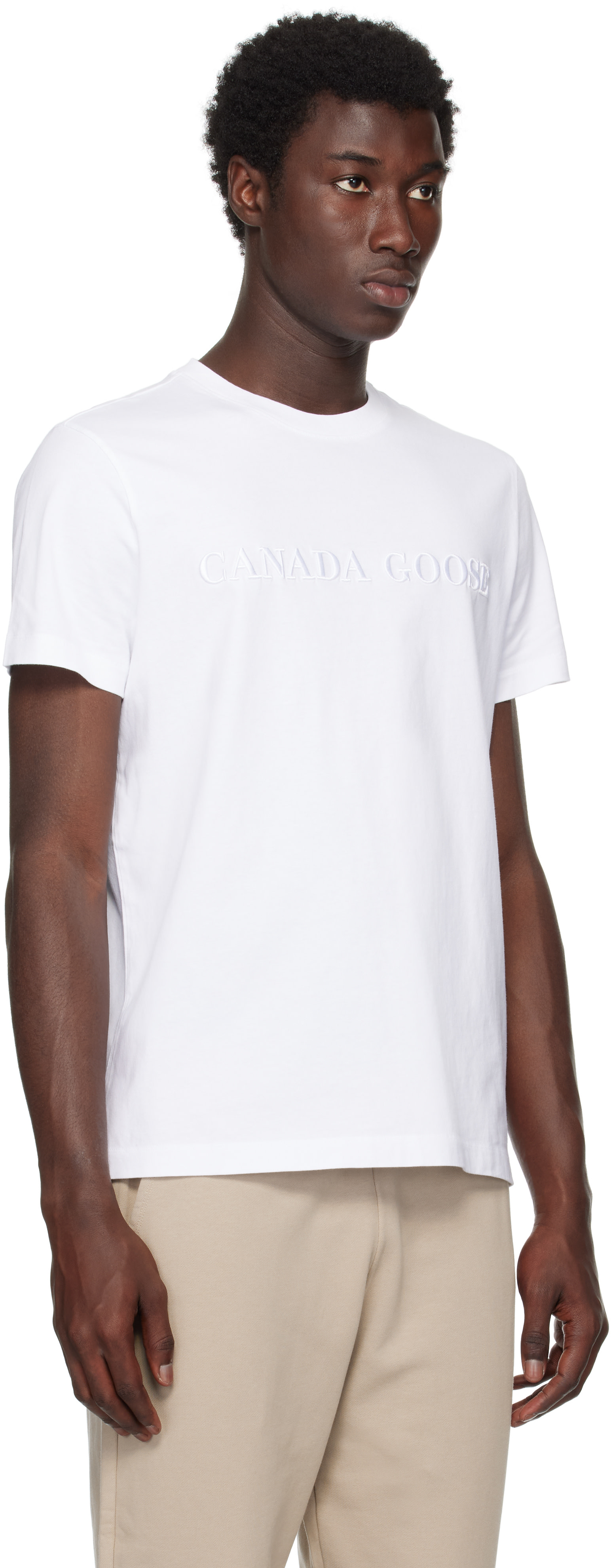Canada Goose: White Emerson Crewneck T-shirt | SSENSE Puerto Rico