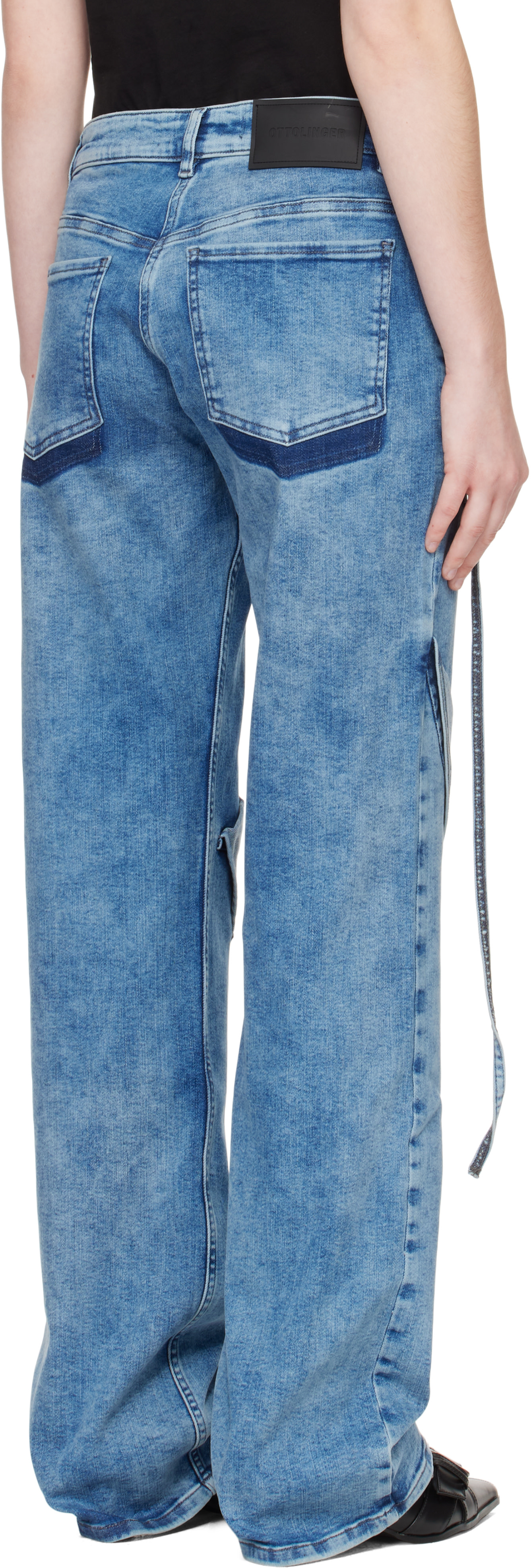 Ottolinger: Blue Loose Fit Jeans | SSENSE