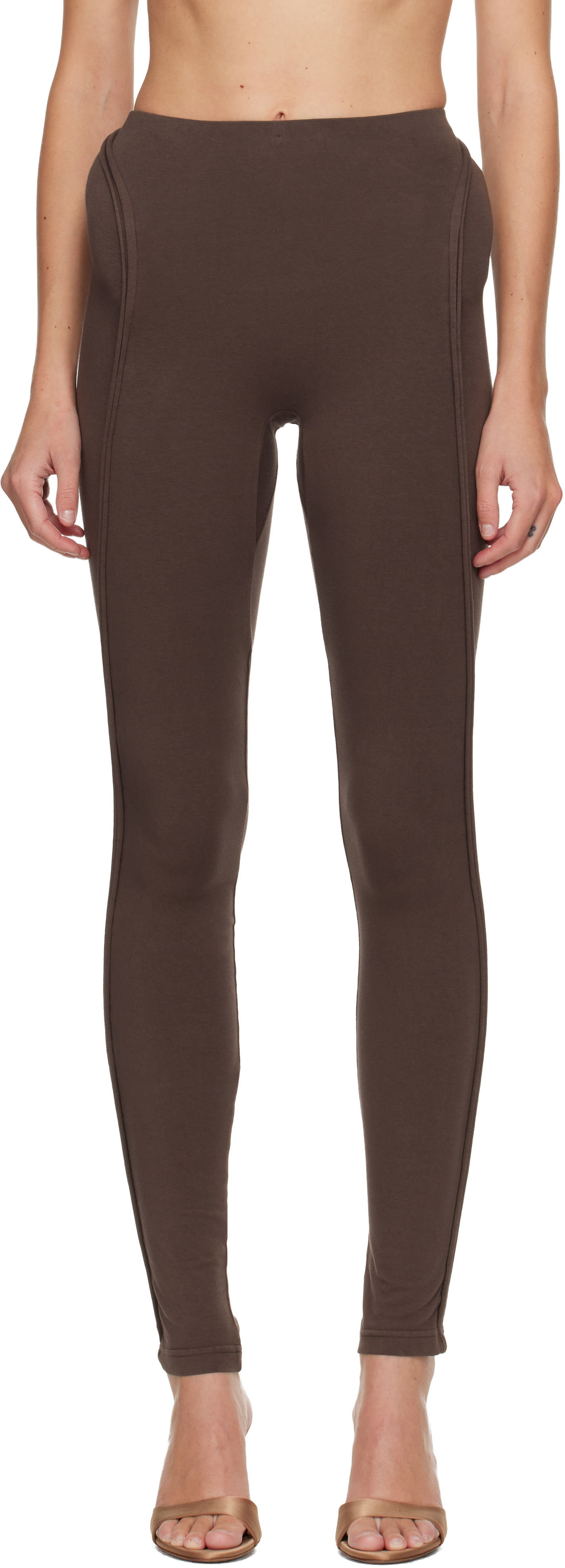 Ottolinger - Legging brun à hanches rembourrées
