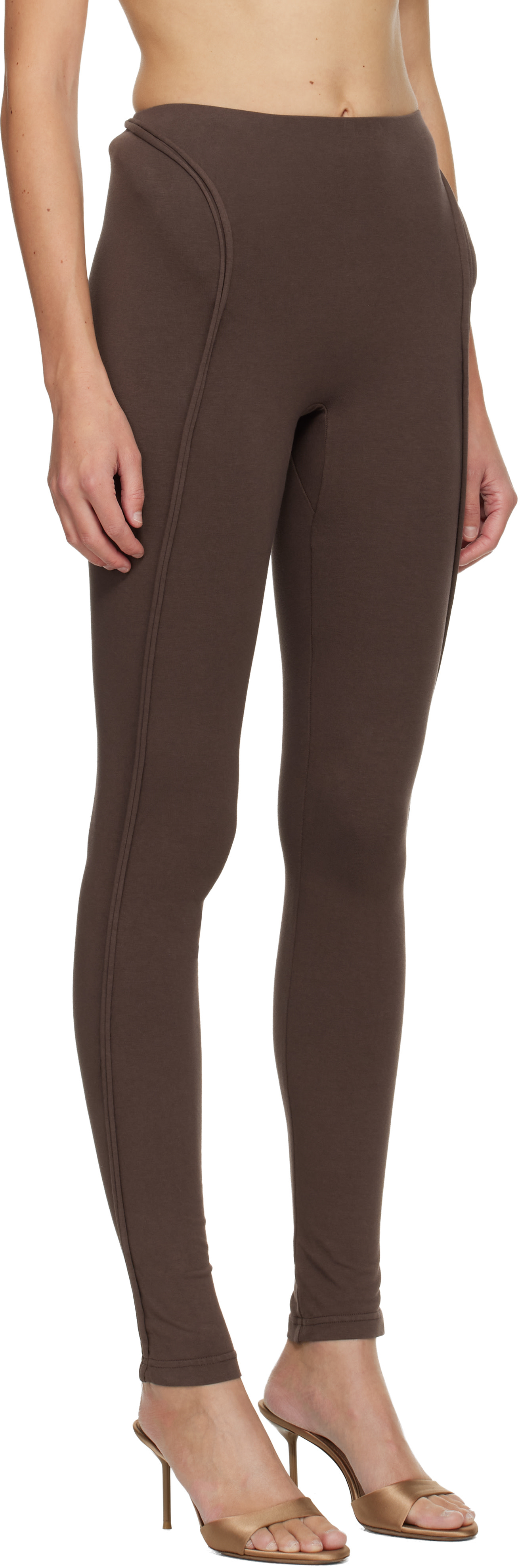 Ottolinger - Legging brun à hanches rembourrées
