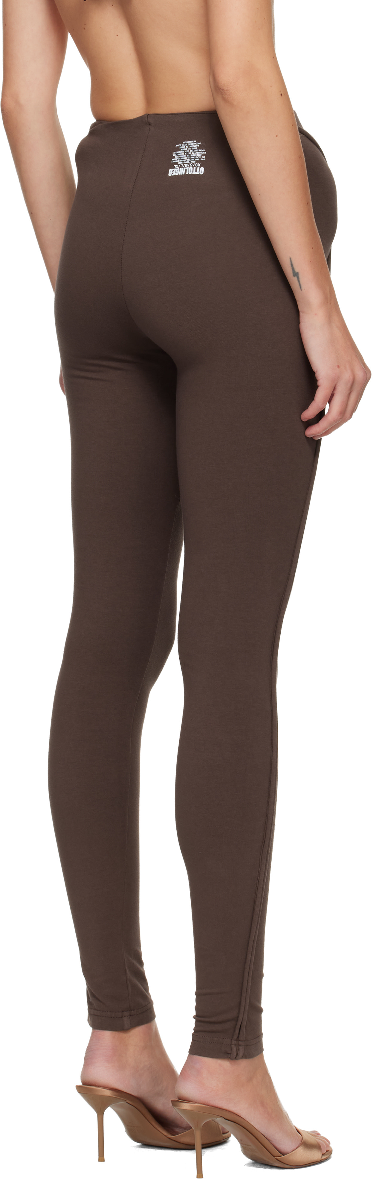 Ottolinger - Legging brun à hanches rembourrées