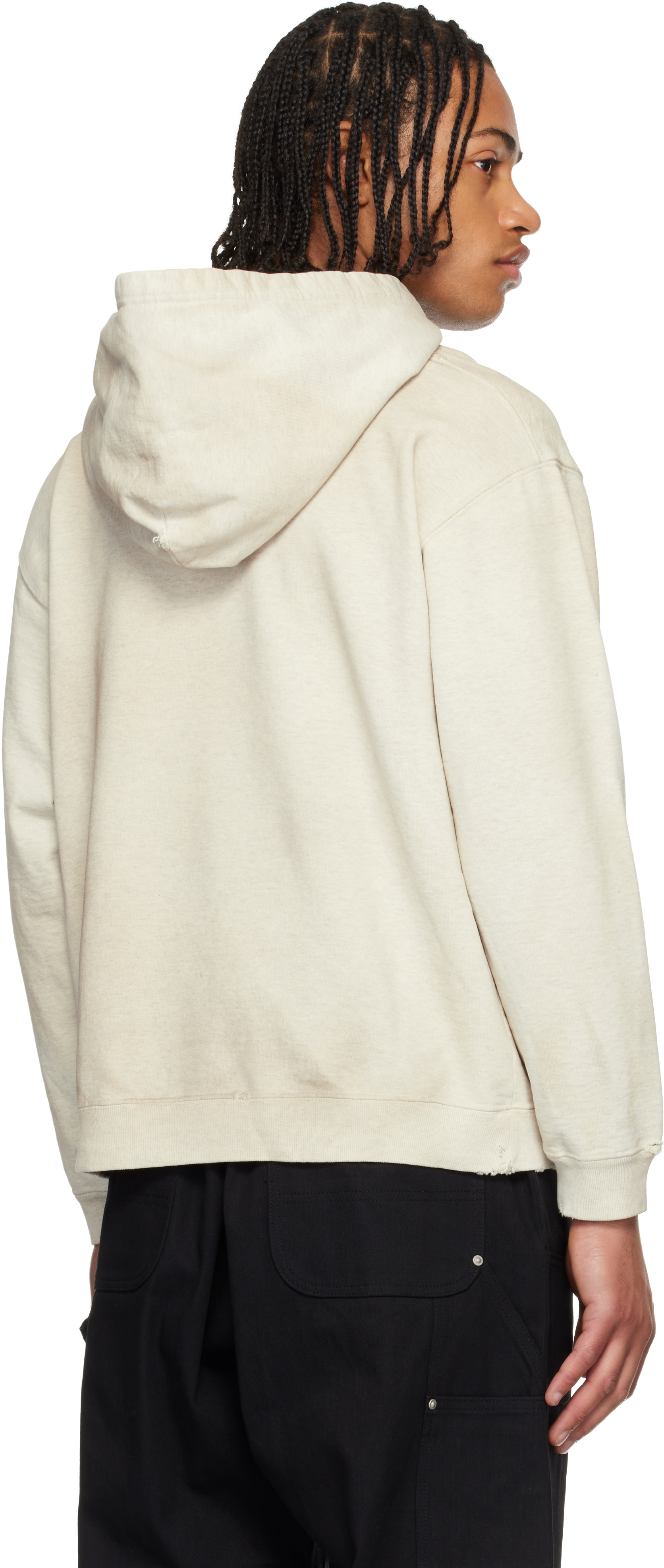 Neighborhood - Pull à capuche gris en molleton