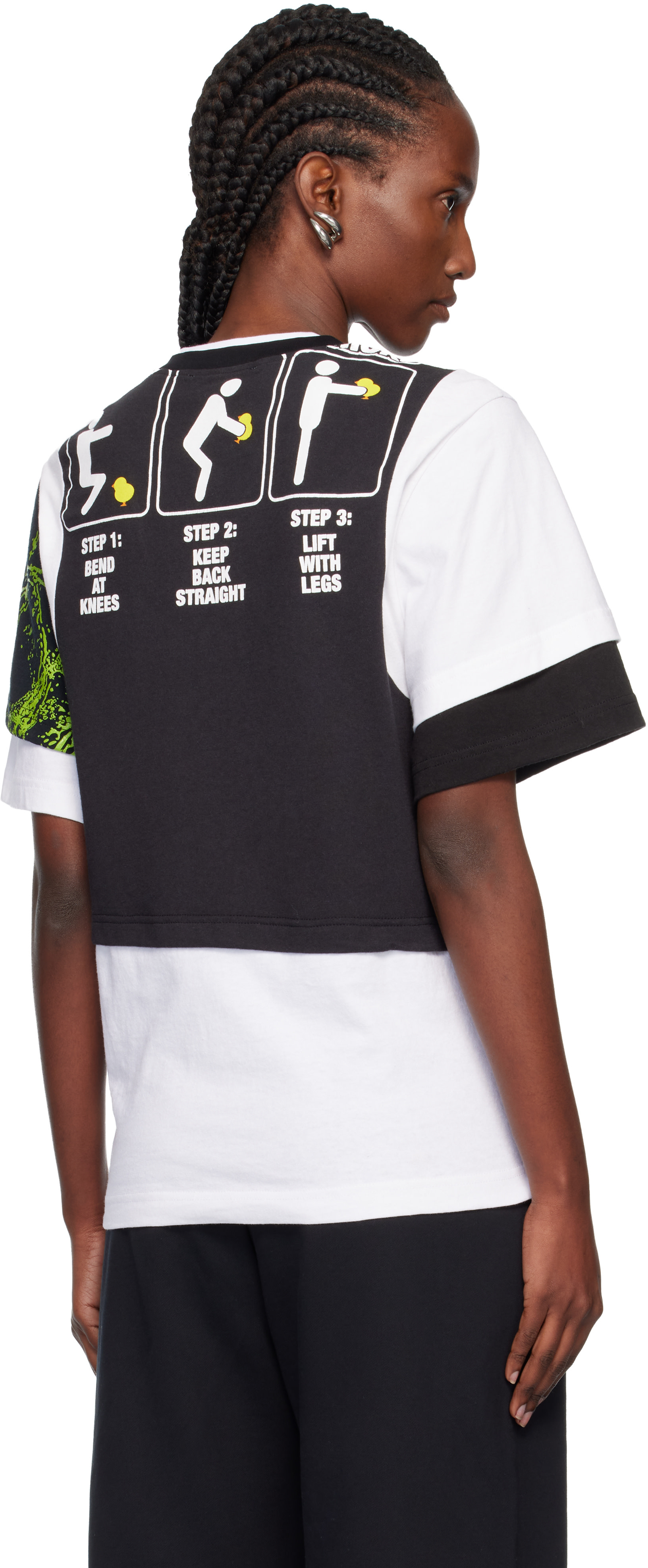 Marine Serre: Regenerated Graphic Jersey Layered T-shirt | SSENSE