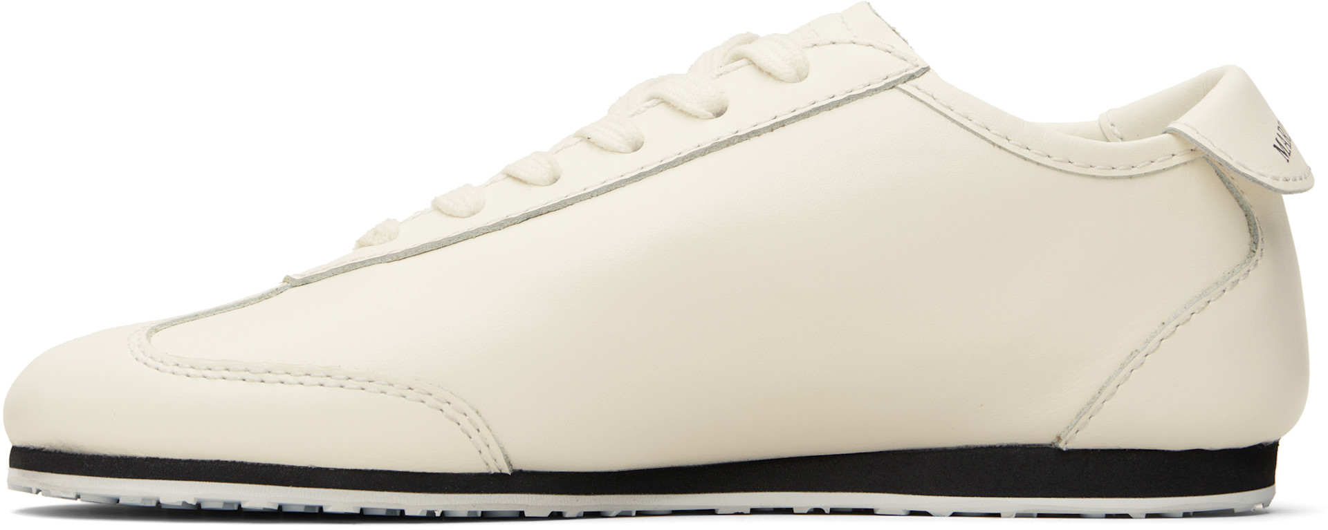 Marine Serre: Off-White Matte Leather MS Astra Sneakers | SSENSE