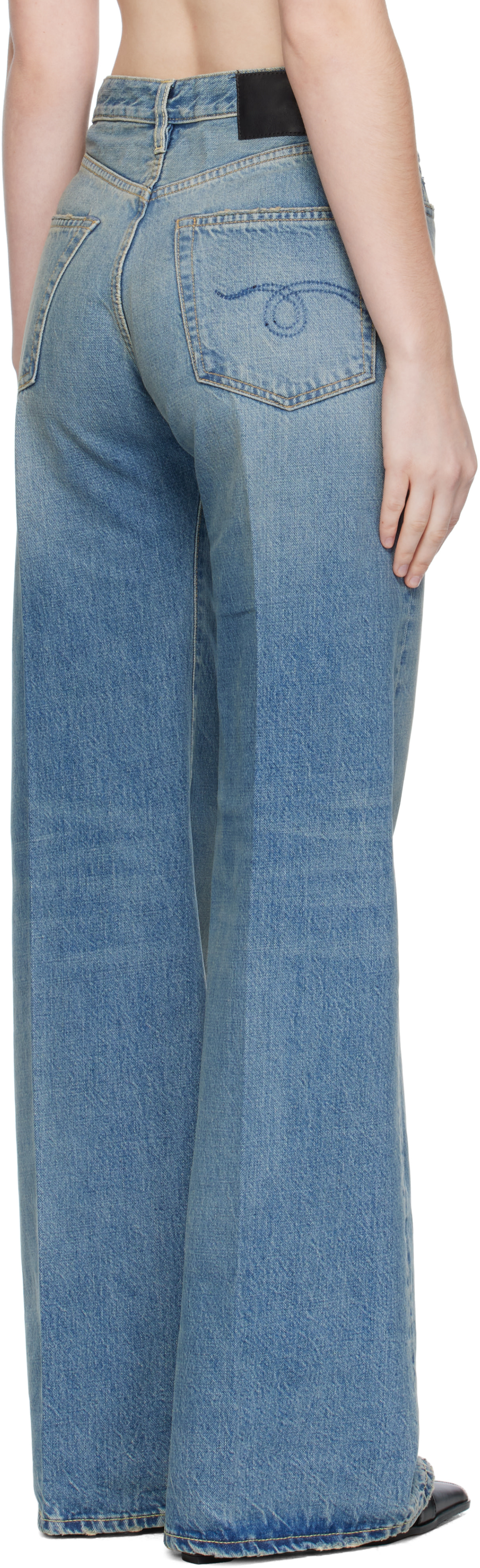 R13: Blue Flare Jeans | SSENSE