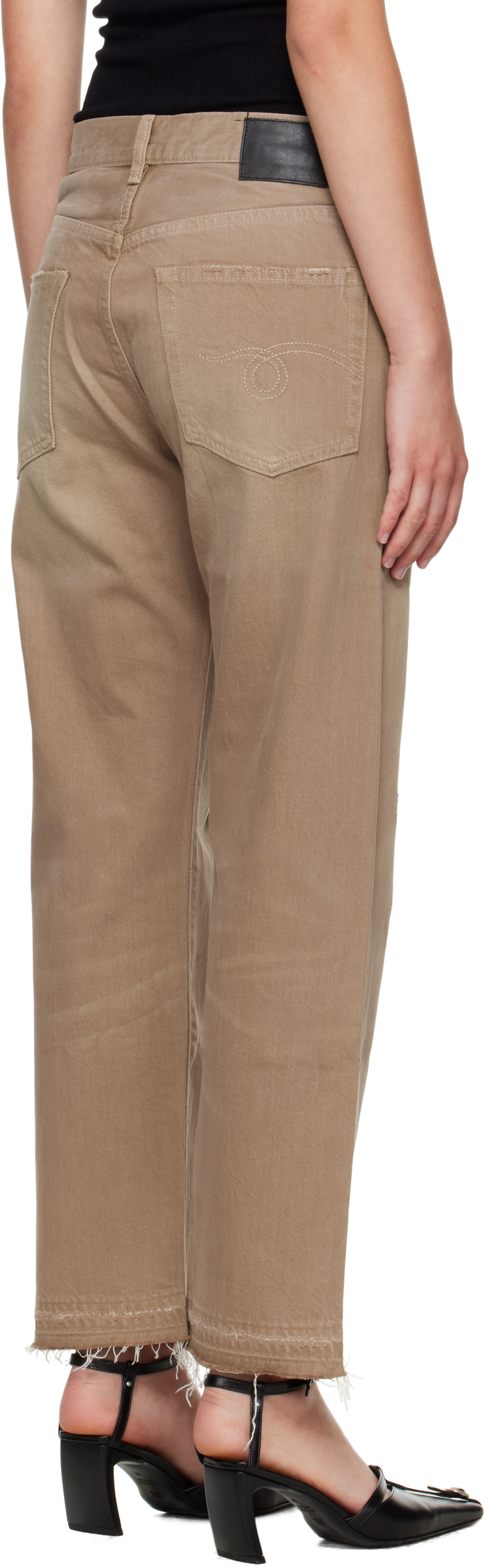 R13 - Jean boyfriend brun clair