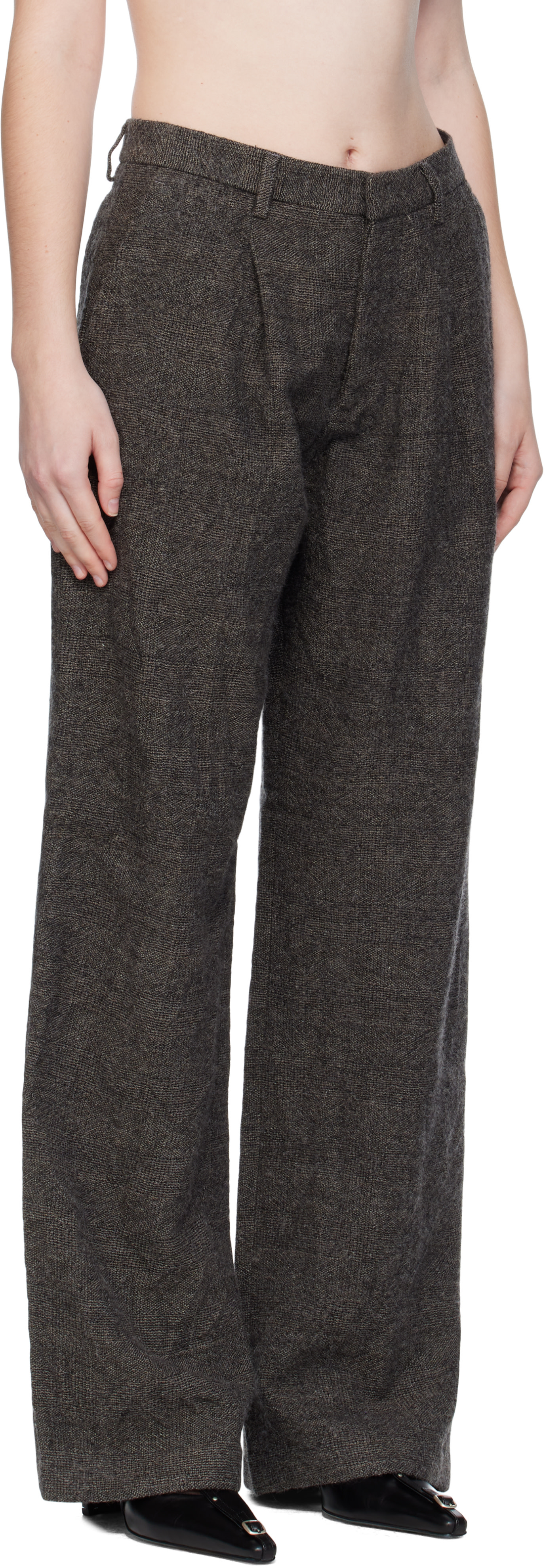 R13 - Pantalon ample gris