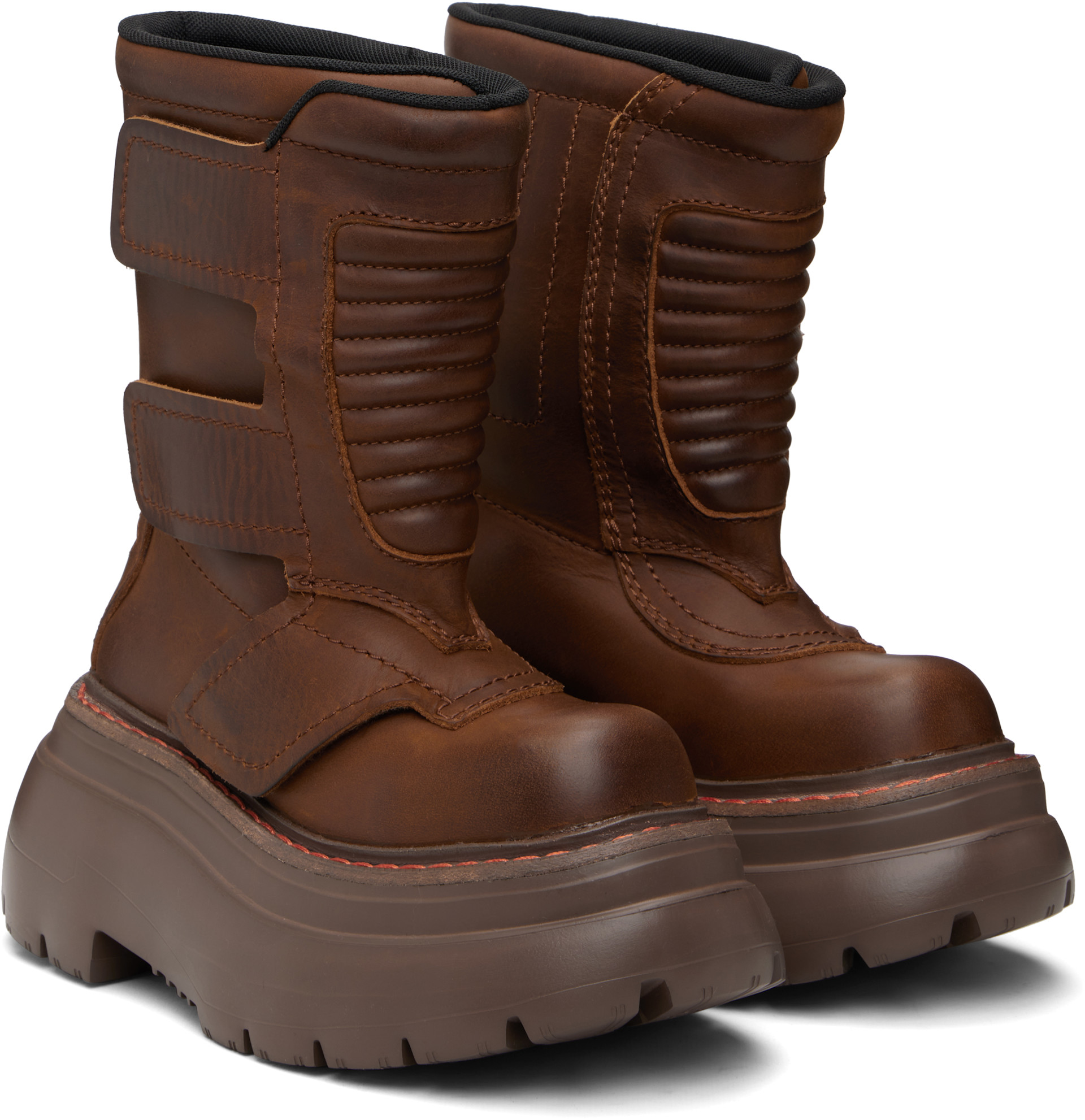 R13 - Brown Chunky Racing Boots