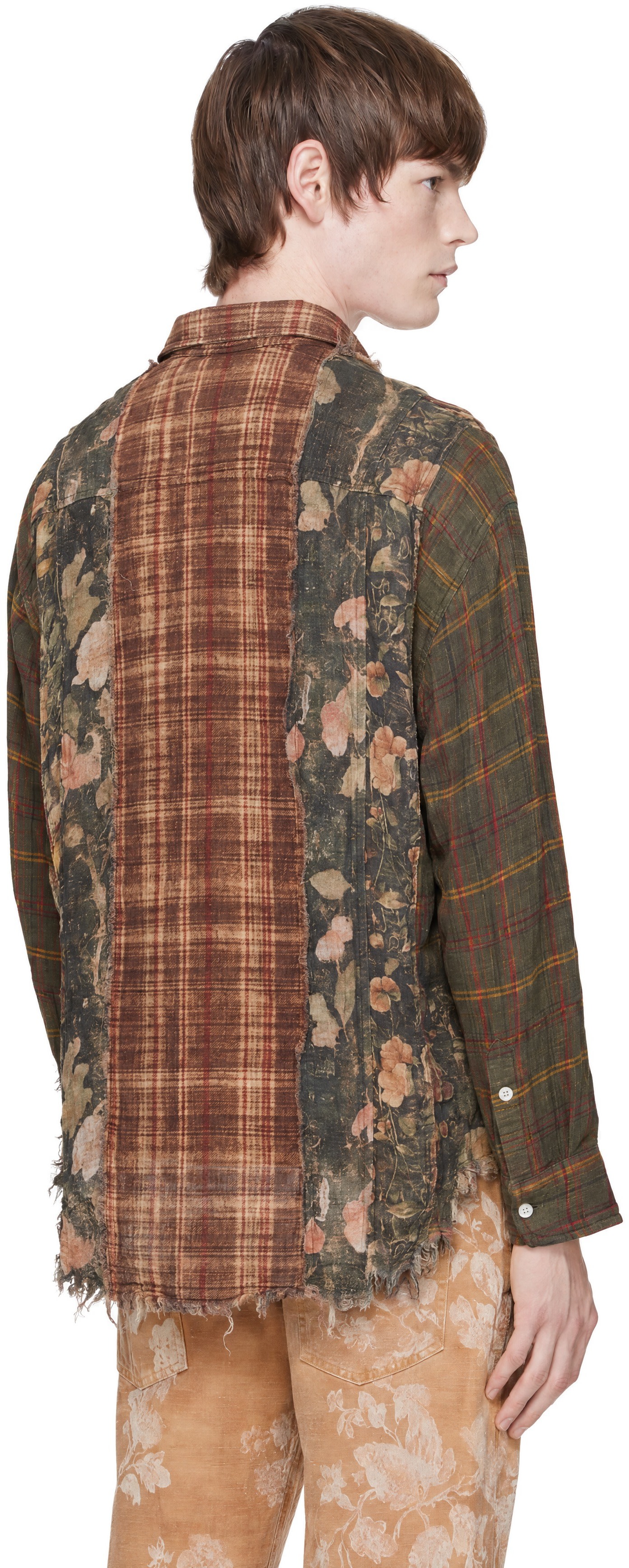 R13 - Brown Drop Neck Shirt