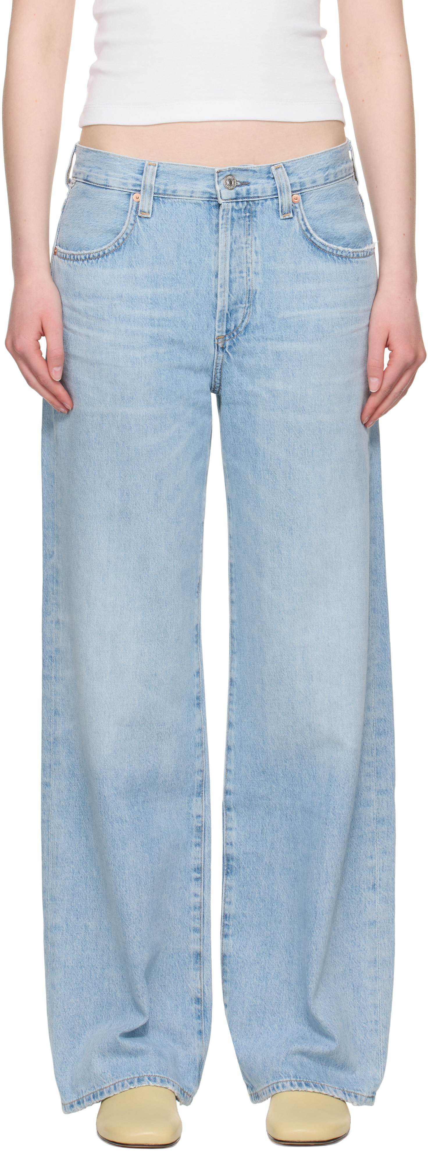 Citizens of Humanity: Blue Baggy Annina Jeans | SSENSE Canada