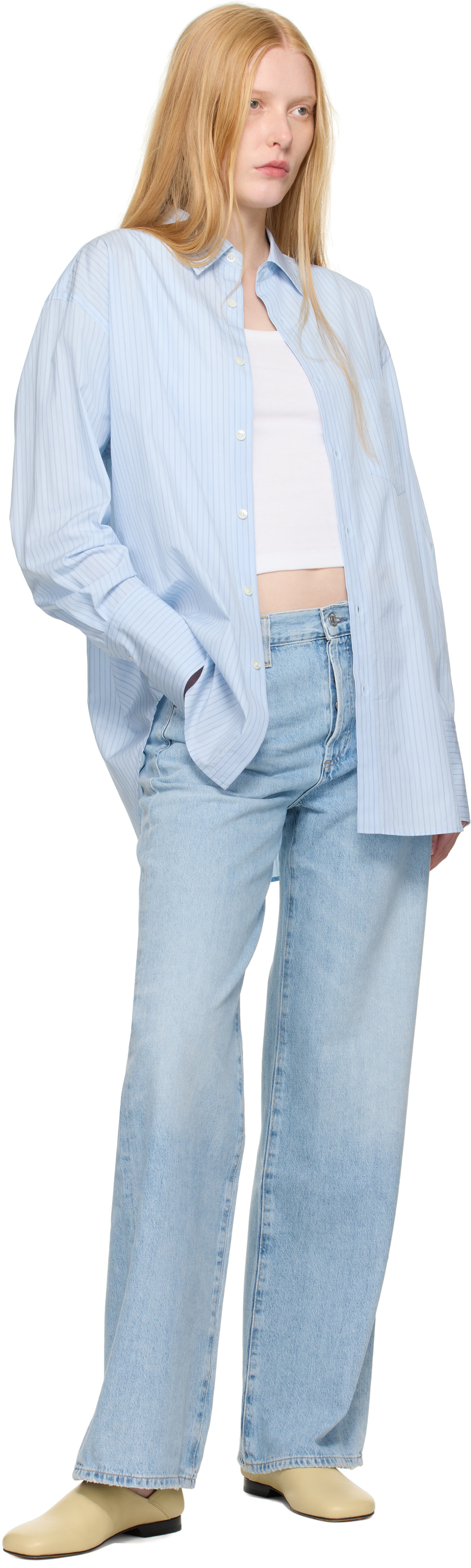 Citizens of Humanity: Blue Baggy Annina Jeans | SSENSE