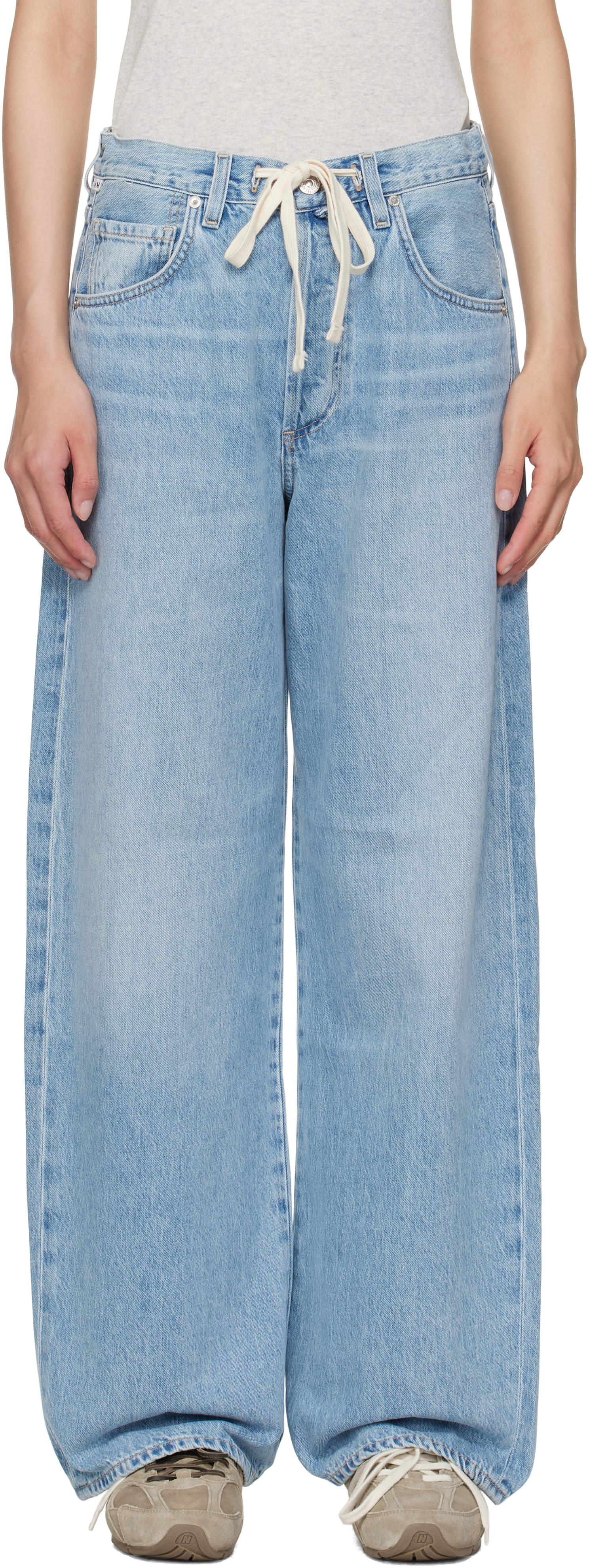 Citizens of Humanity: Blue Brynn Drawstring Jeans | SSENSE