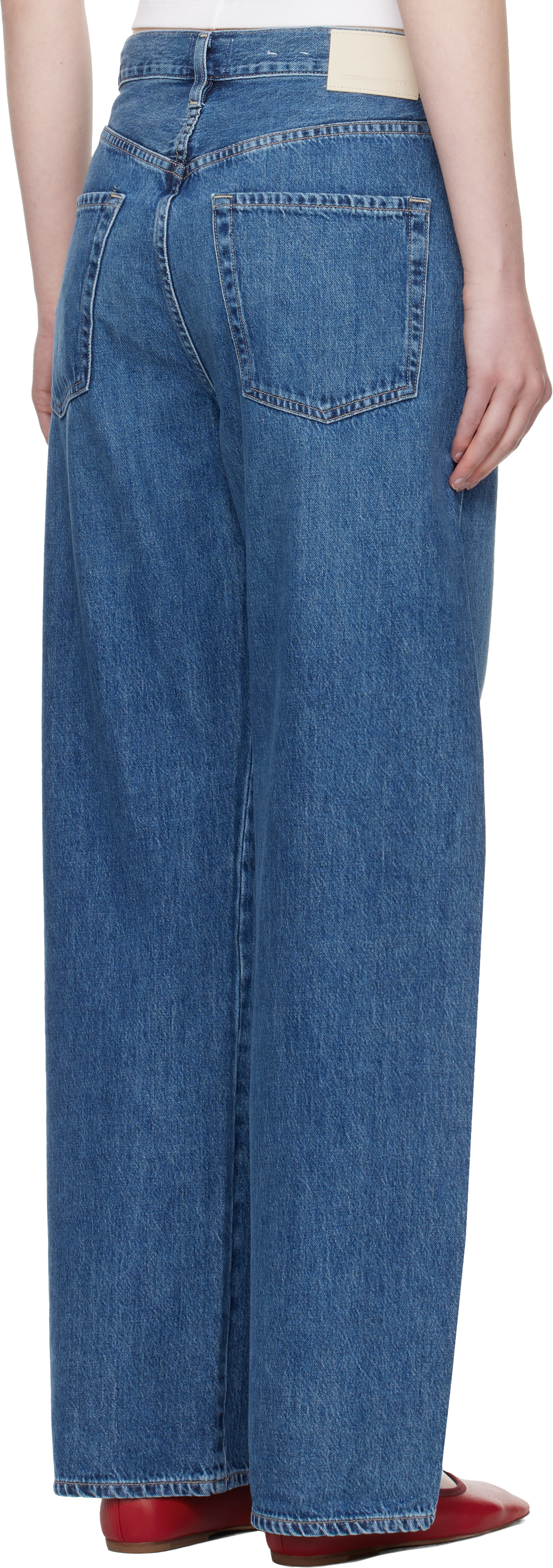 Citizens of Humanity: Blue Brynn Drawstring Jeans | SSENSE