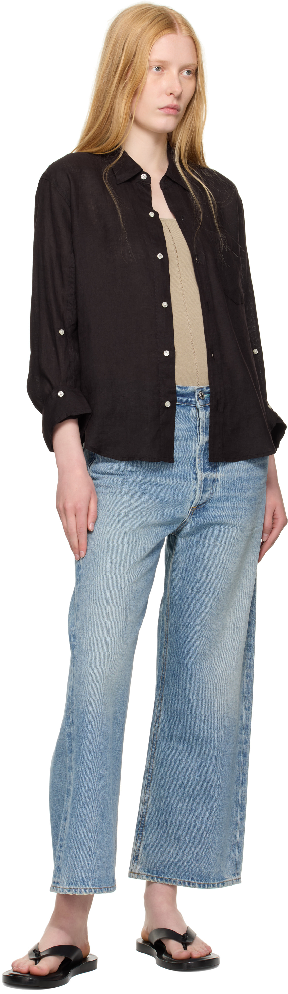 Citizens of Humanity: ブルー Gaucho ヴィンテージ ワイドレッグ Citizens of Humanity: ブルー Gaucho ヴィンテージ ワイドレッグ