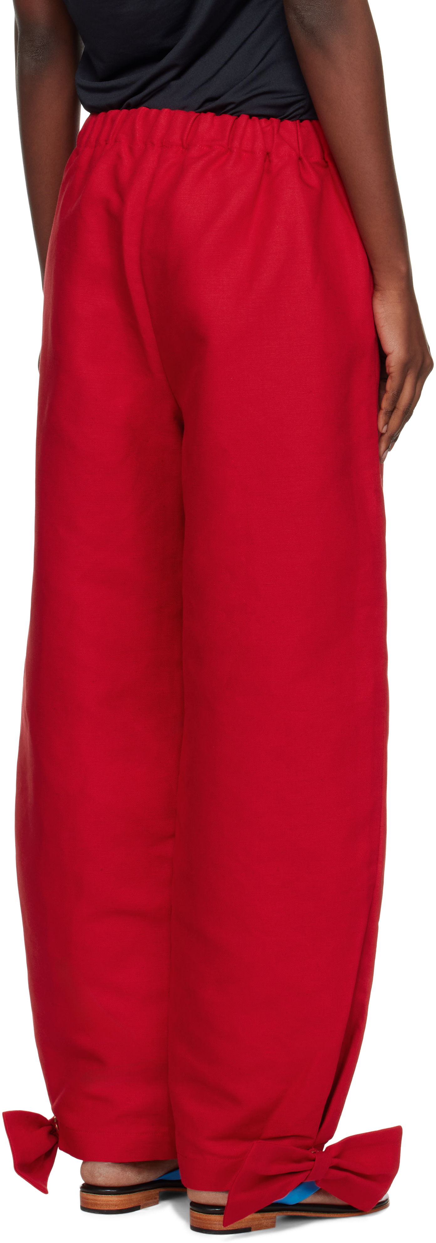 Caro Editions - Pantalon Coco rouge à boucles