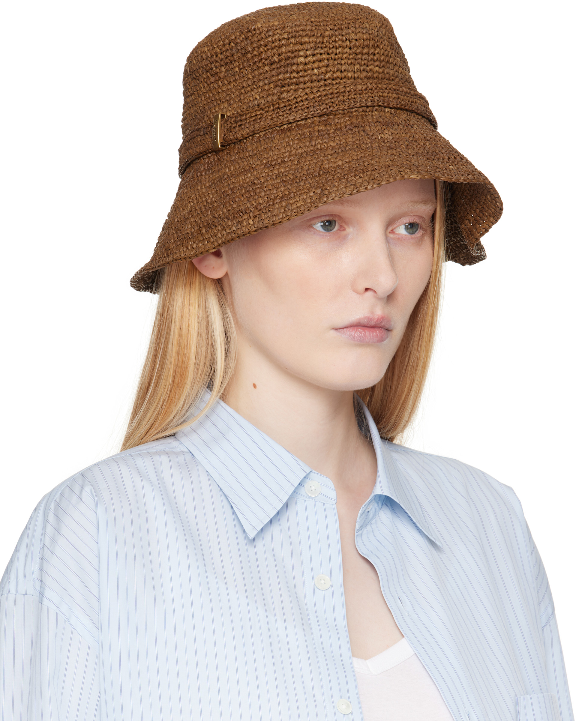 rag & bone - Chapeau bob pliable Lela brun