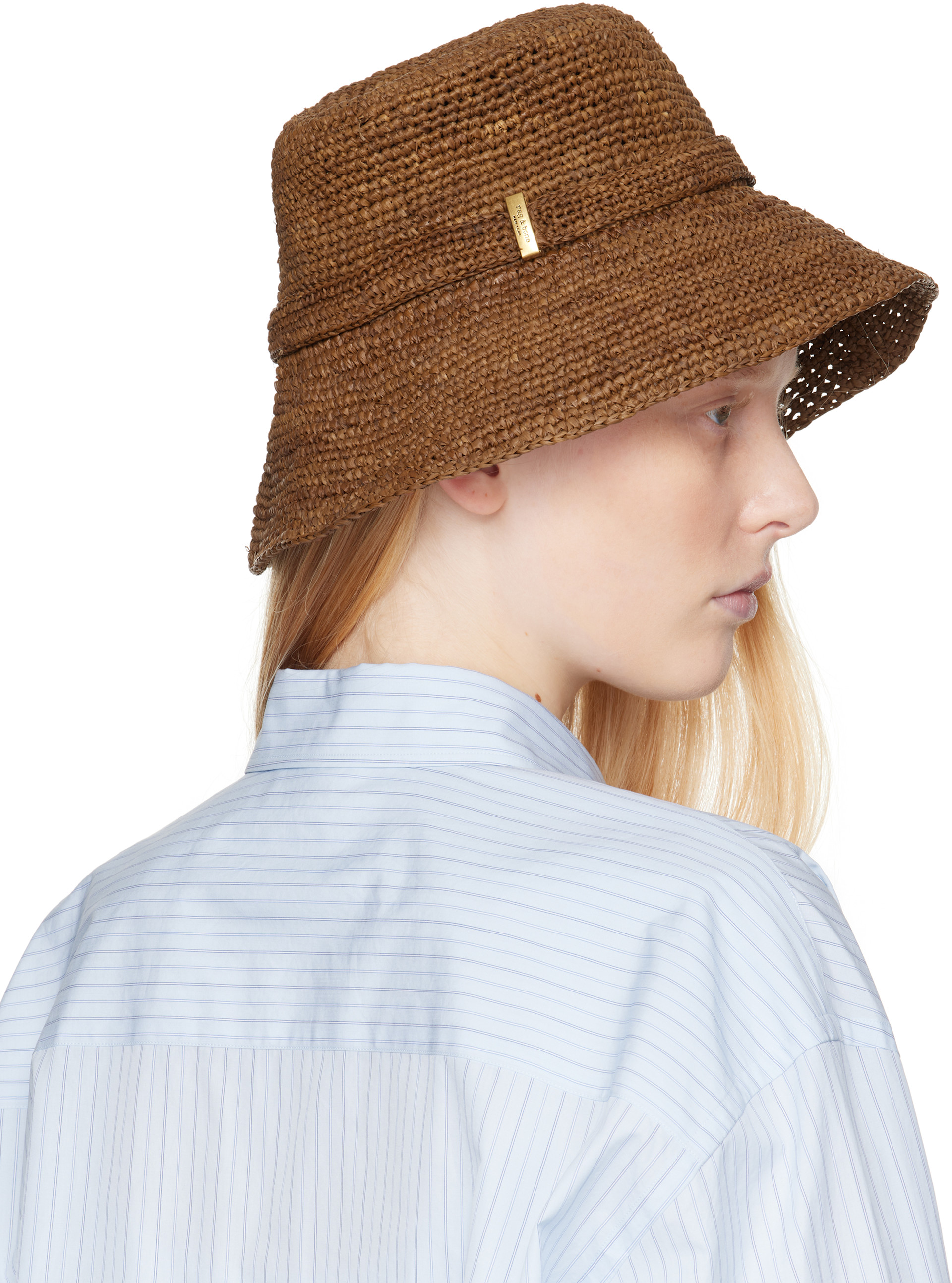 rag & bone - Chapeau bob pliable Lela brun