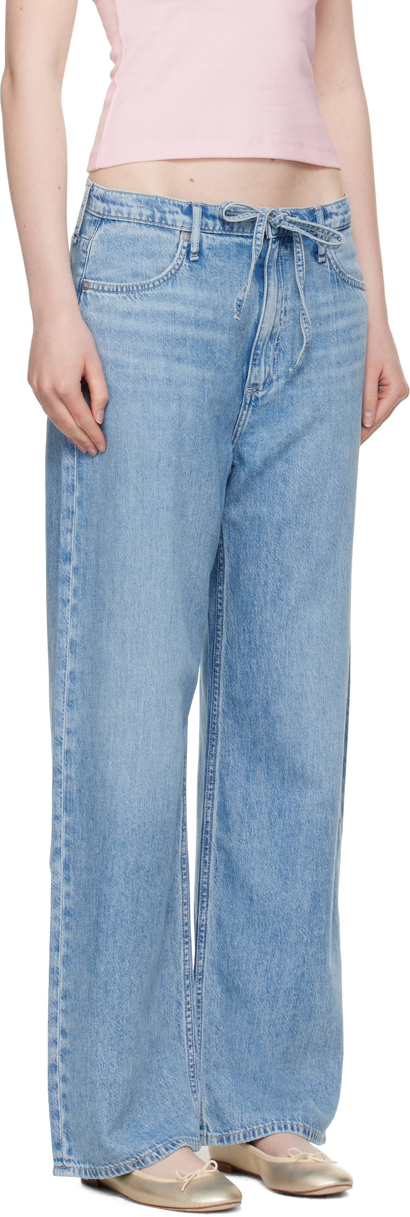 rag & bone - Jean de plage Phoebe bleu en denim