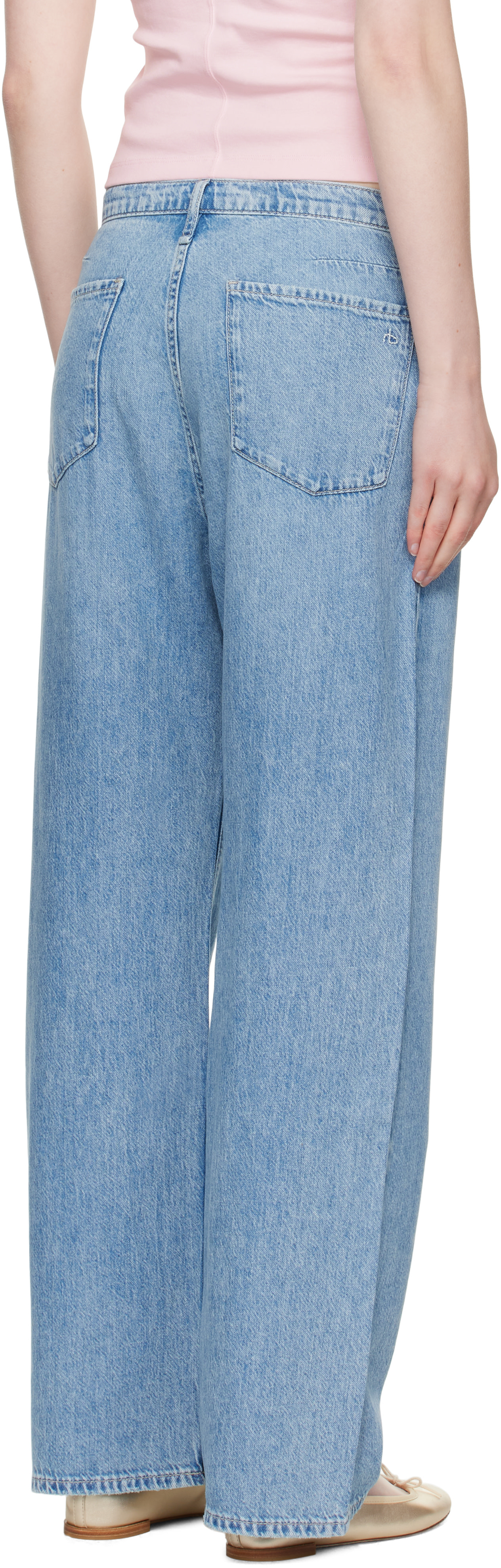 rag & bone - Jean de plage Phoebe bleu en denim