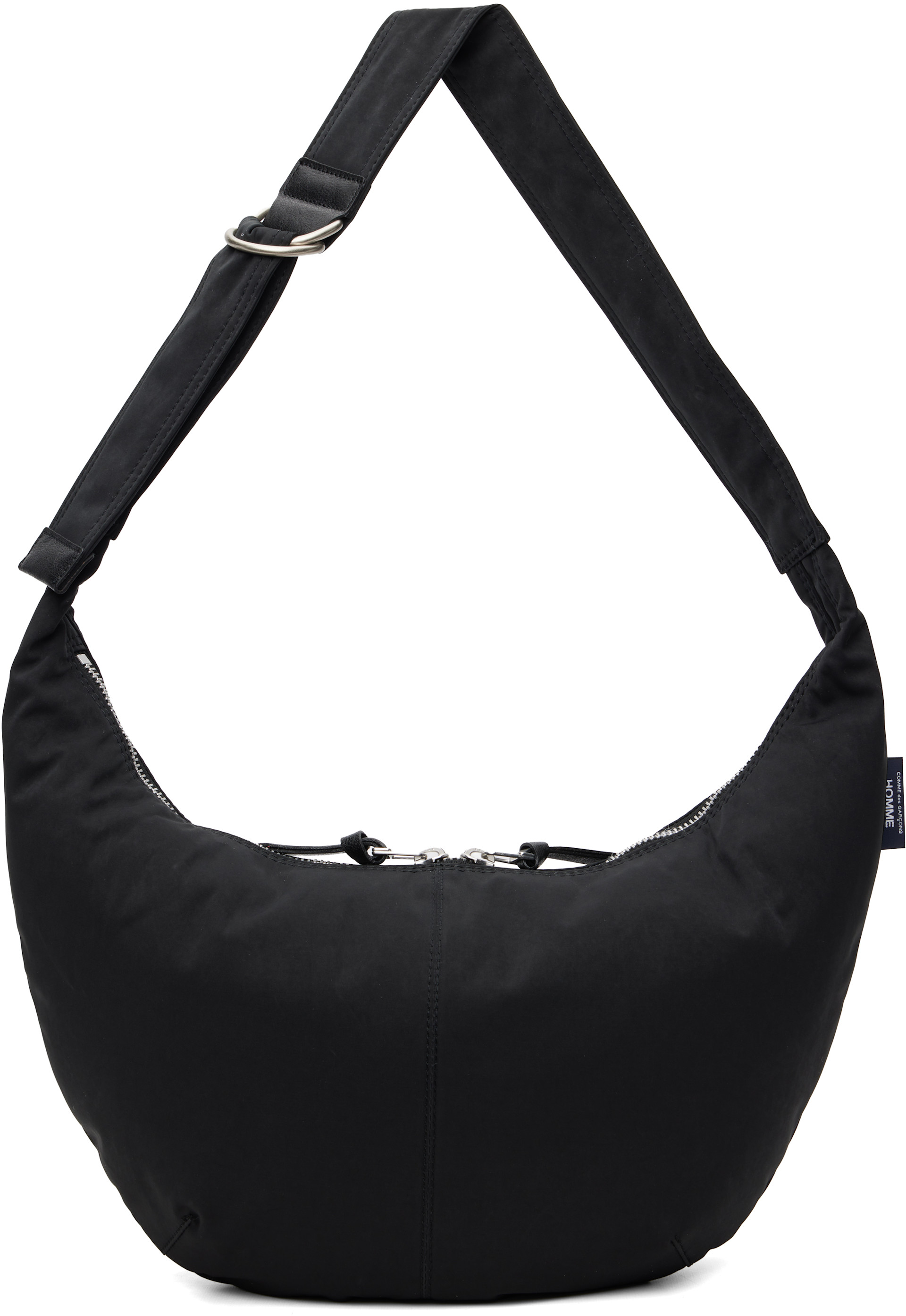 COMME des GARÇONS HOMME DEUX ガーメントバッグ Comme des Garçons Homme: Black Cotton Nylon Double Tweel Bag | SSENSE