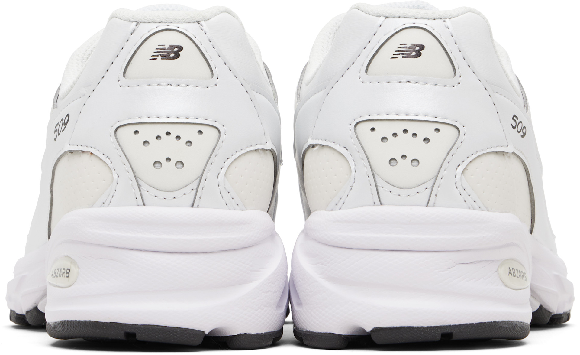 Comme des Garçons Homme: White New Balance Edition 509 Sneakers