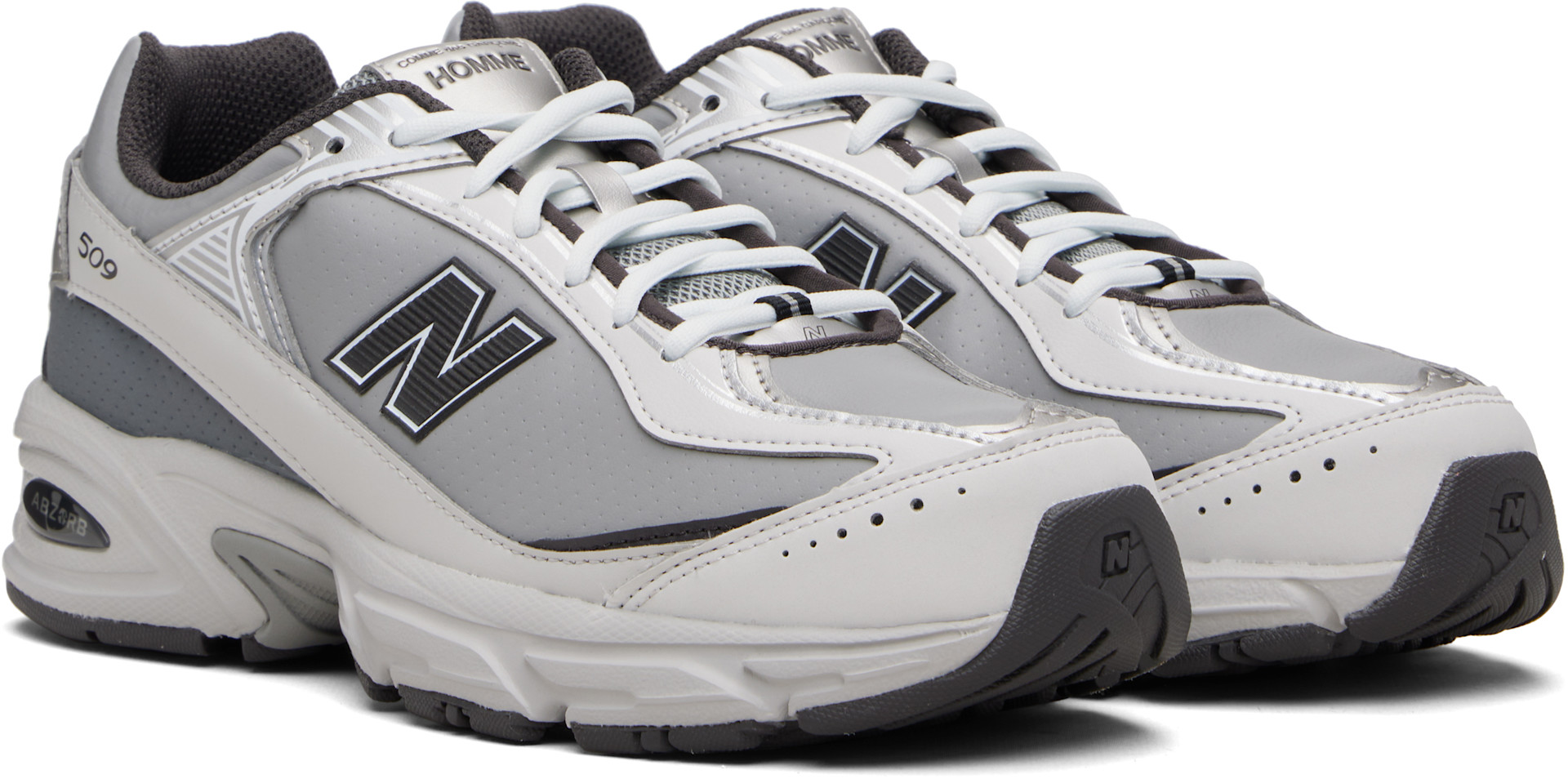 Comme des Garçons Homme: Gray New Balance Edition 509 Sneakers