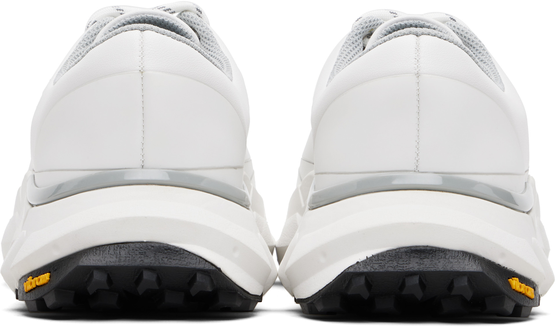 Comme des Garçons Homme: ホワイト Synthetic Leather ローカット