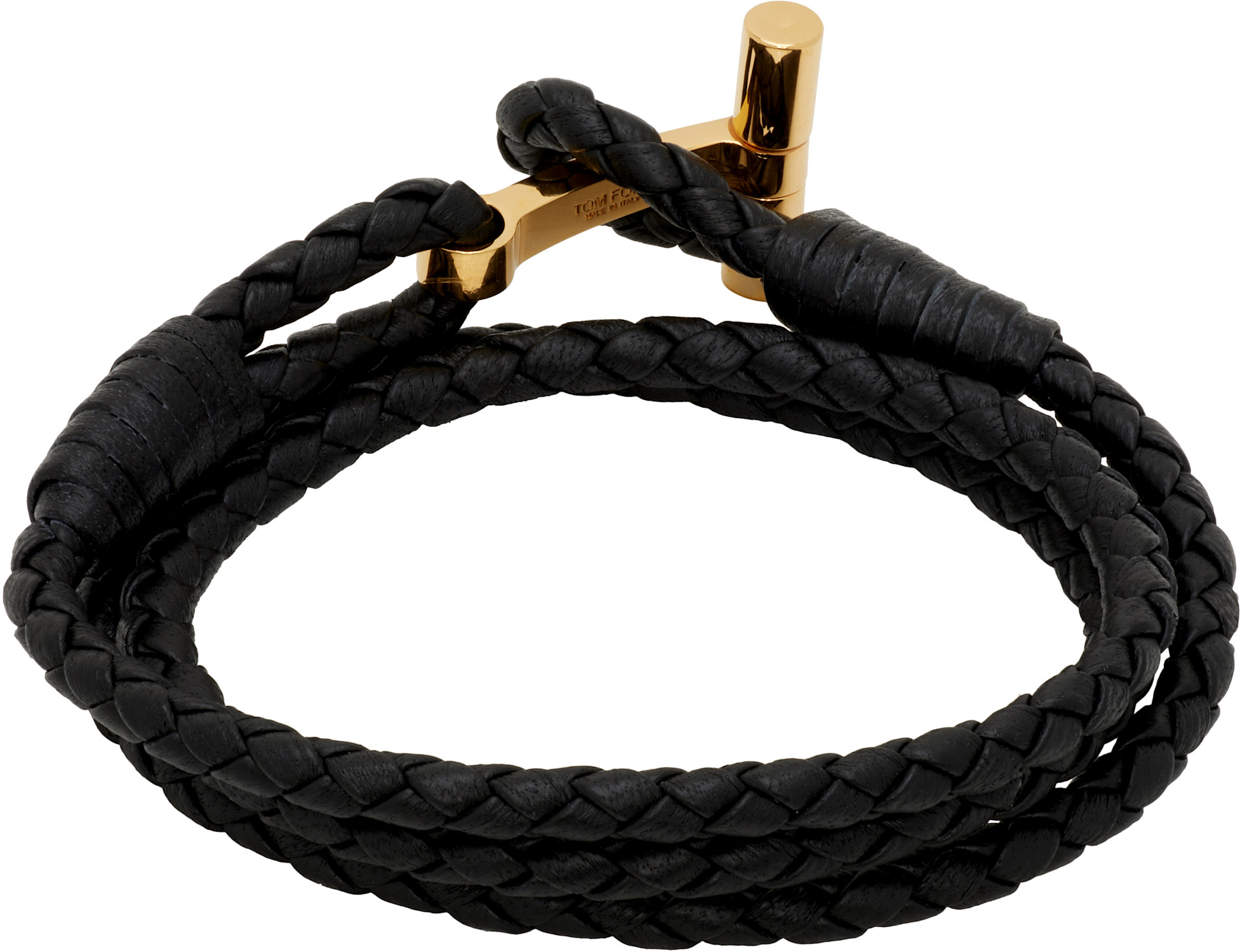 TOM FORD - Braided Leather T ブレスレット
