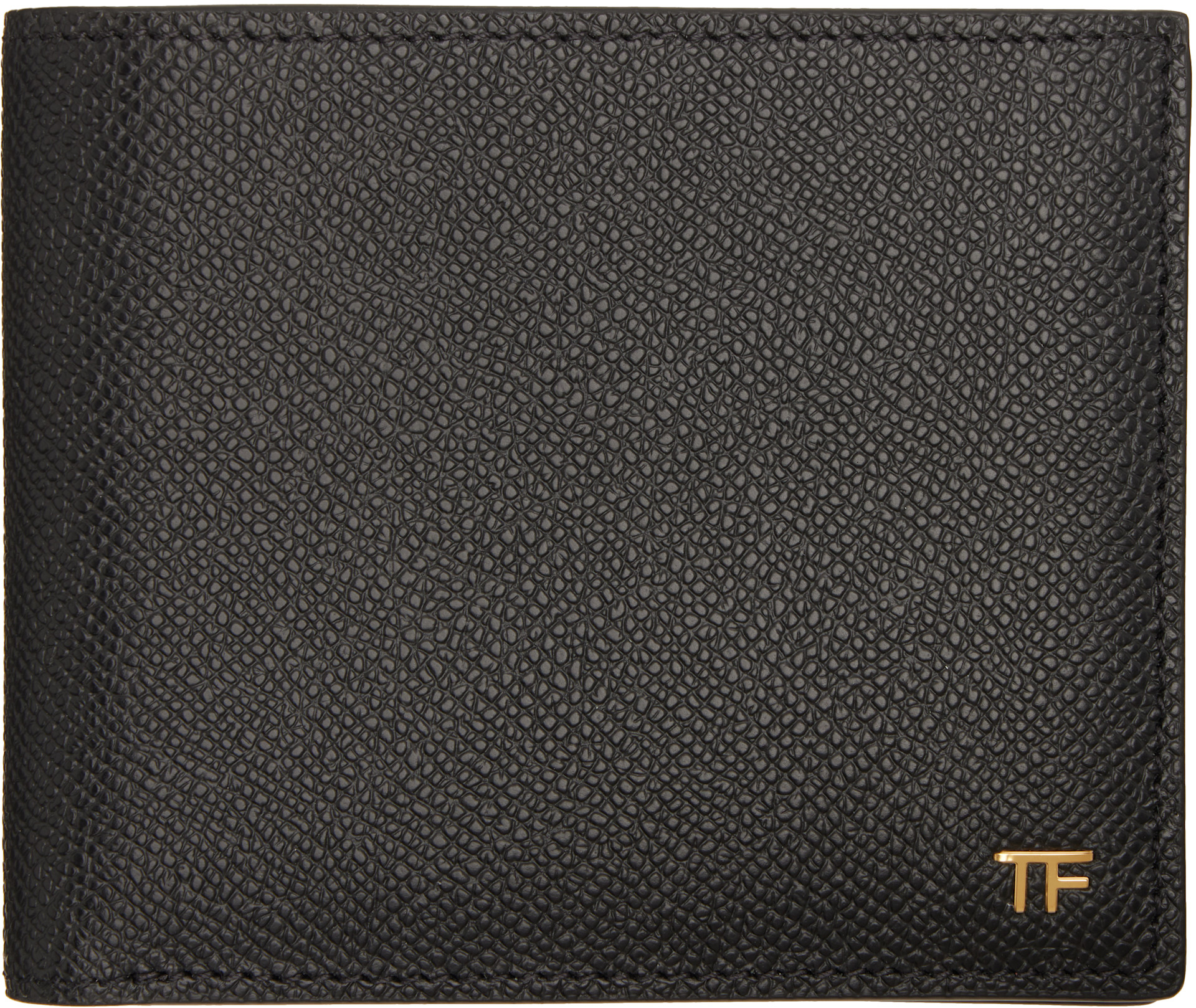 TOM FORD - 블랙 스몰 그레인 가죽 반지갑