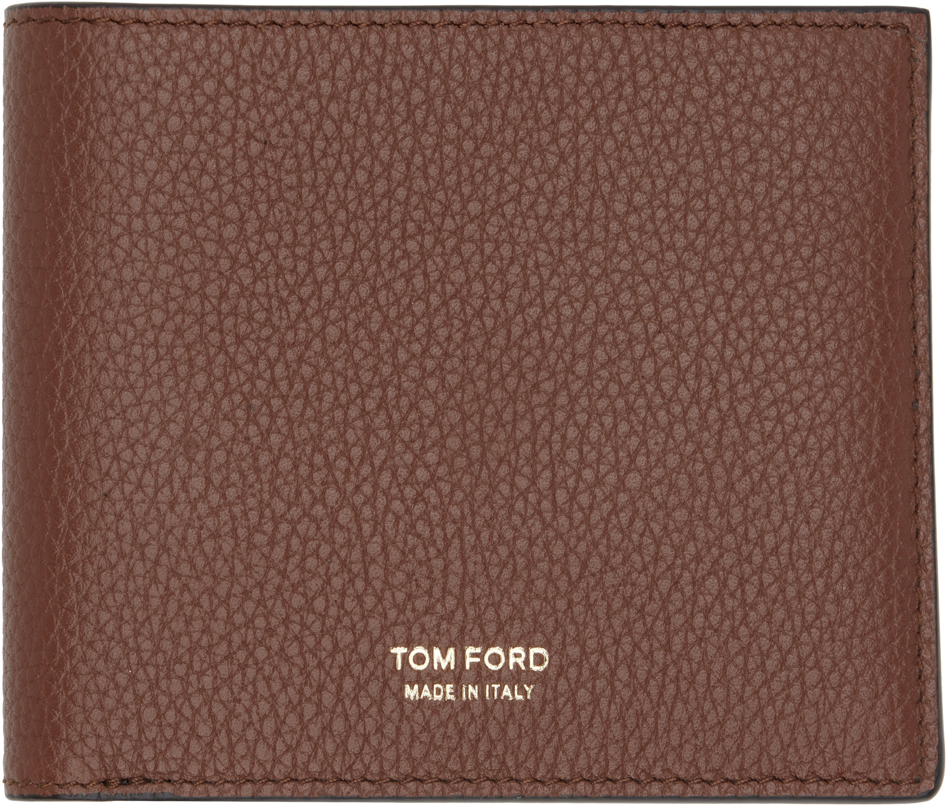TOM FORD - 탠 그레인 가죽 클래식 반지갑