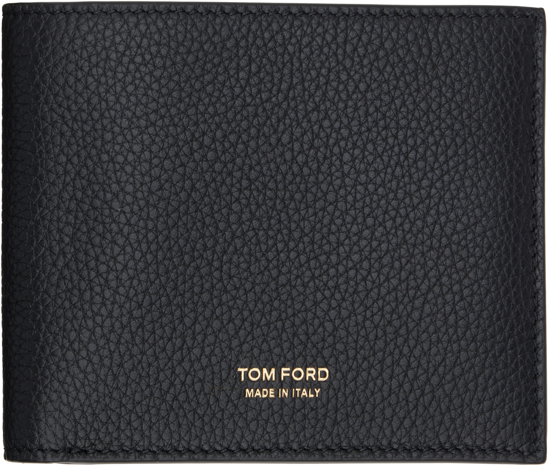 TOM FORD - 블랙 그레인 가죽 클래식 반지갑