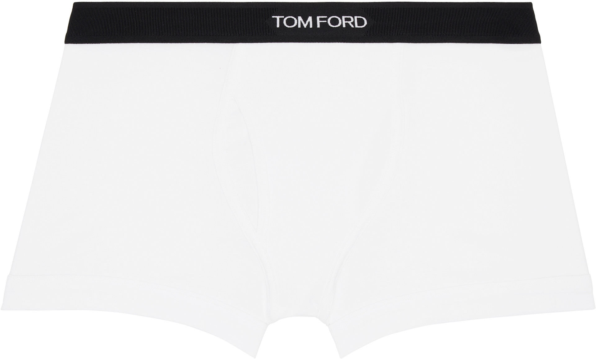 TOM FORD - 블랙 & 화이트 코튼 박서 브리프 세트