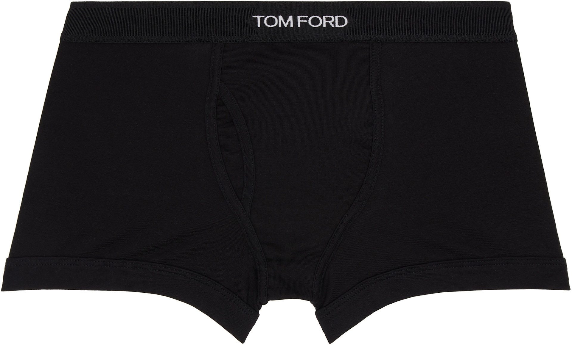 TOM FORD - 블랙 & 화이트 코튼 박서 브리프 세트