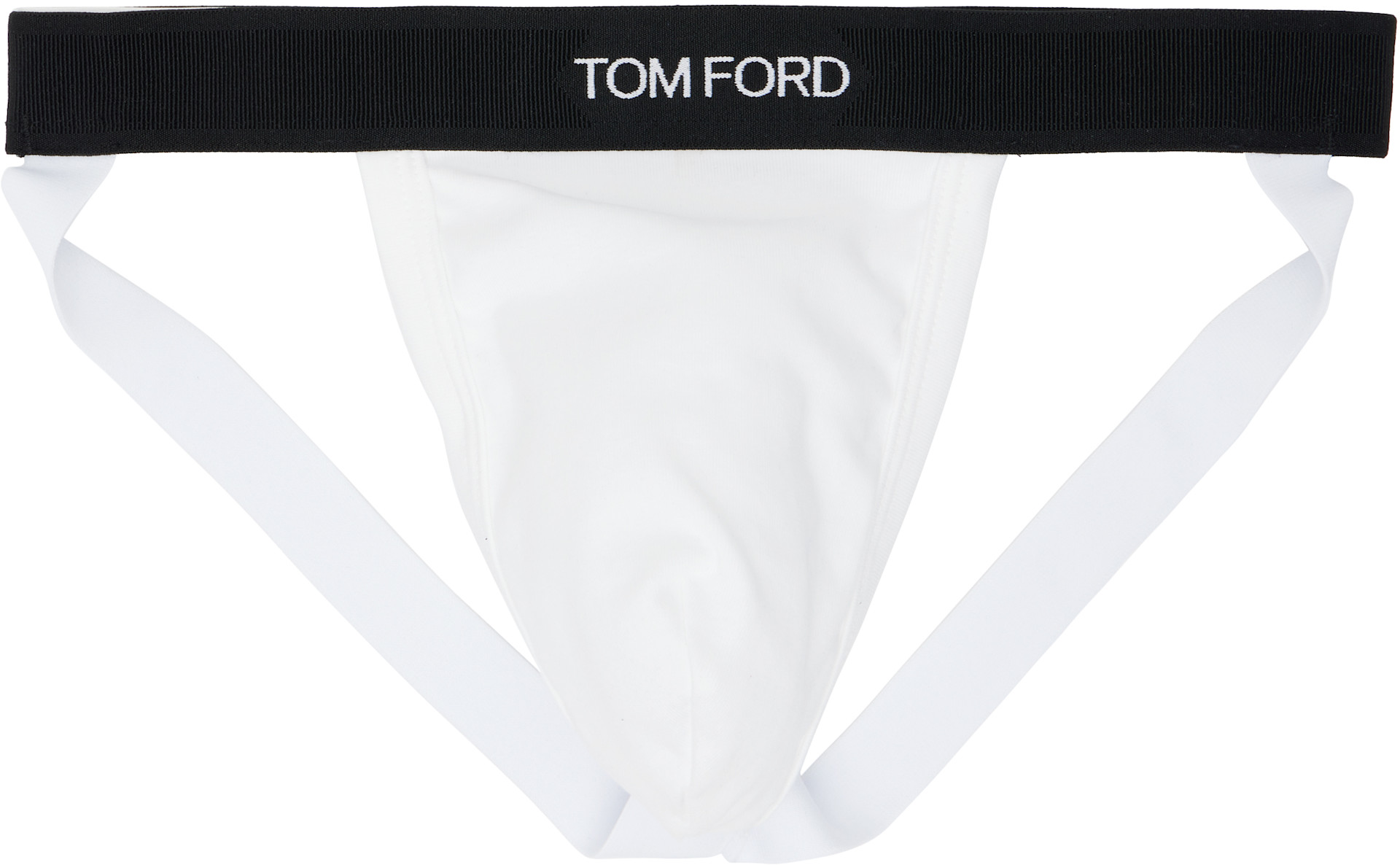 TOM FORD - Suspensoir blanc en coton