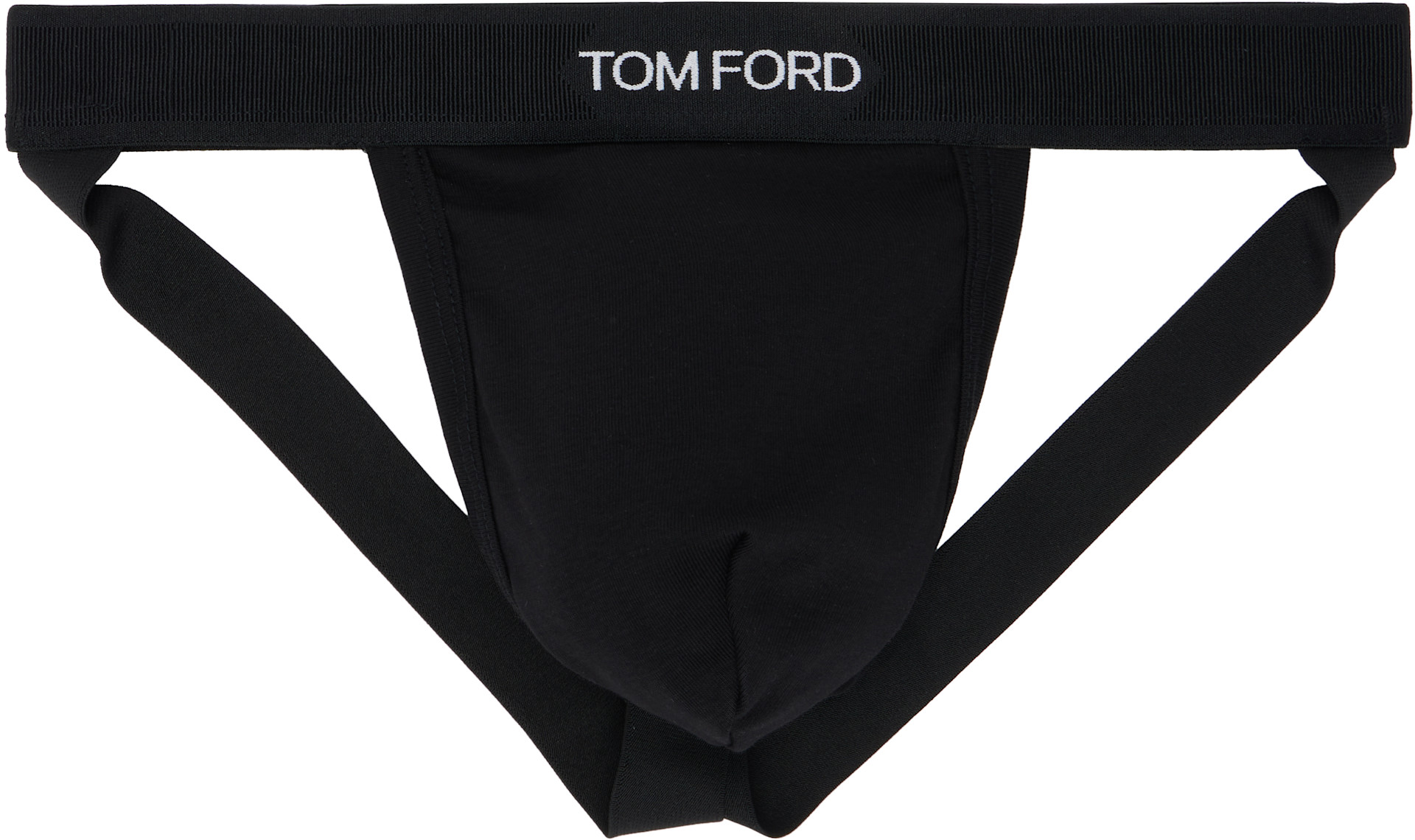 TOM FORD - White Cotton Jock Strap