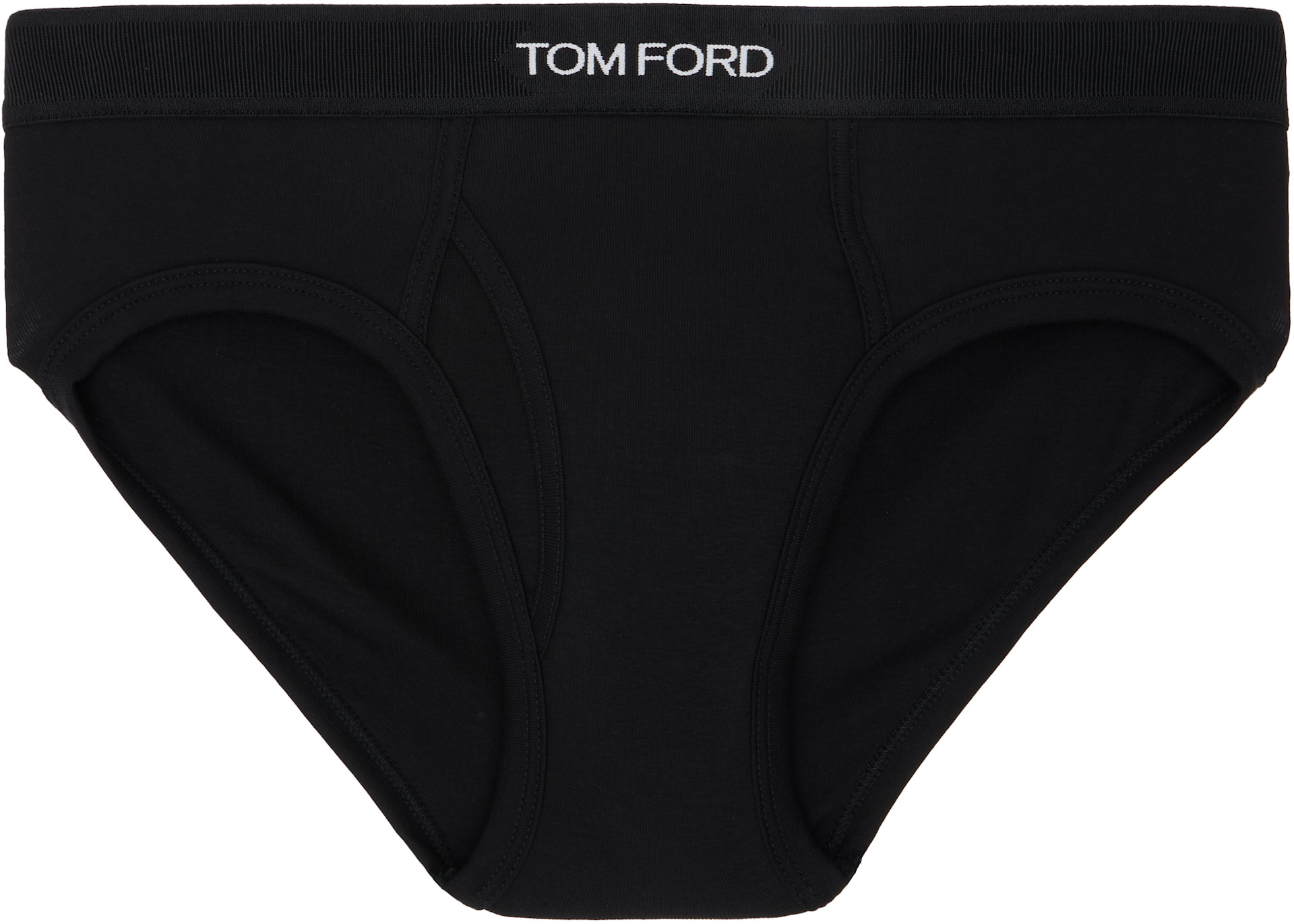 TOM FORD - Slip noir en coton