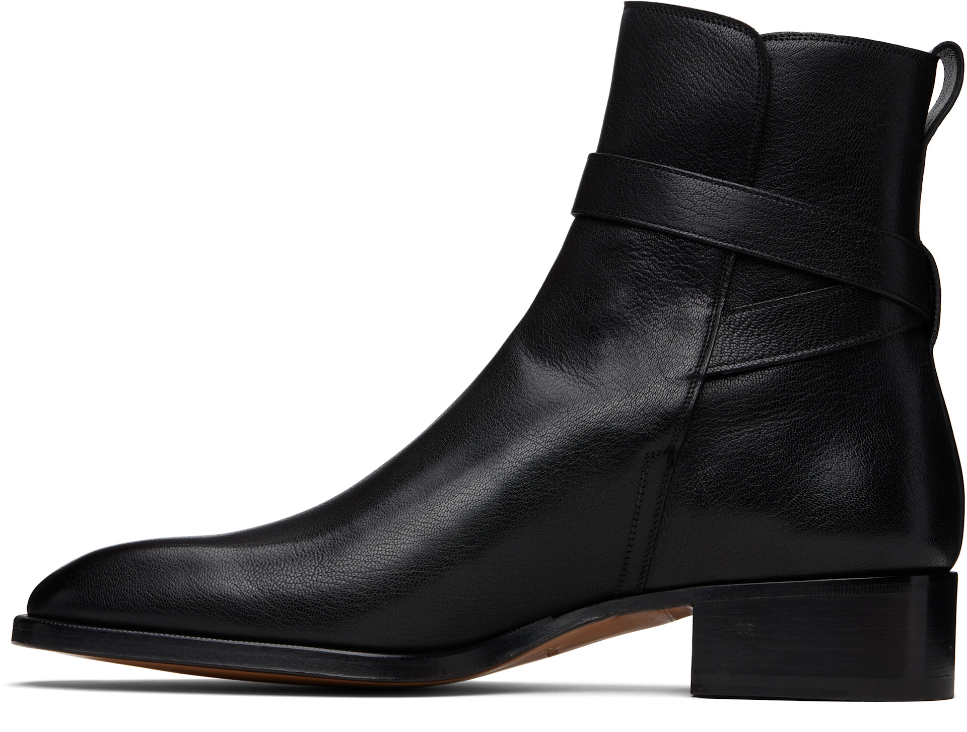 TOM FORD - ブラック Supple Grain Kenneth バックルブーツ