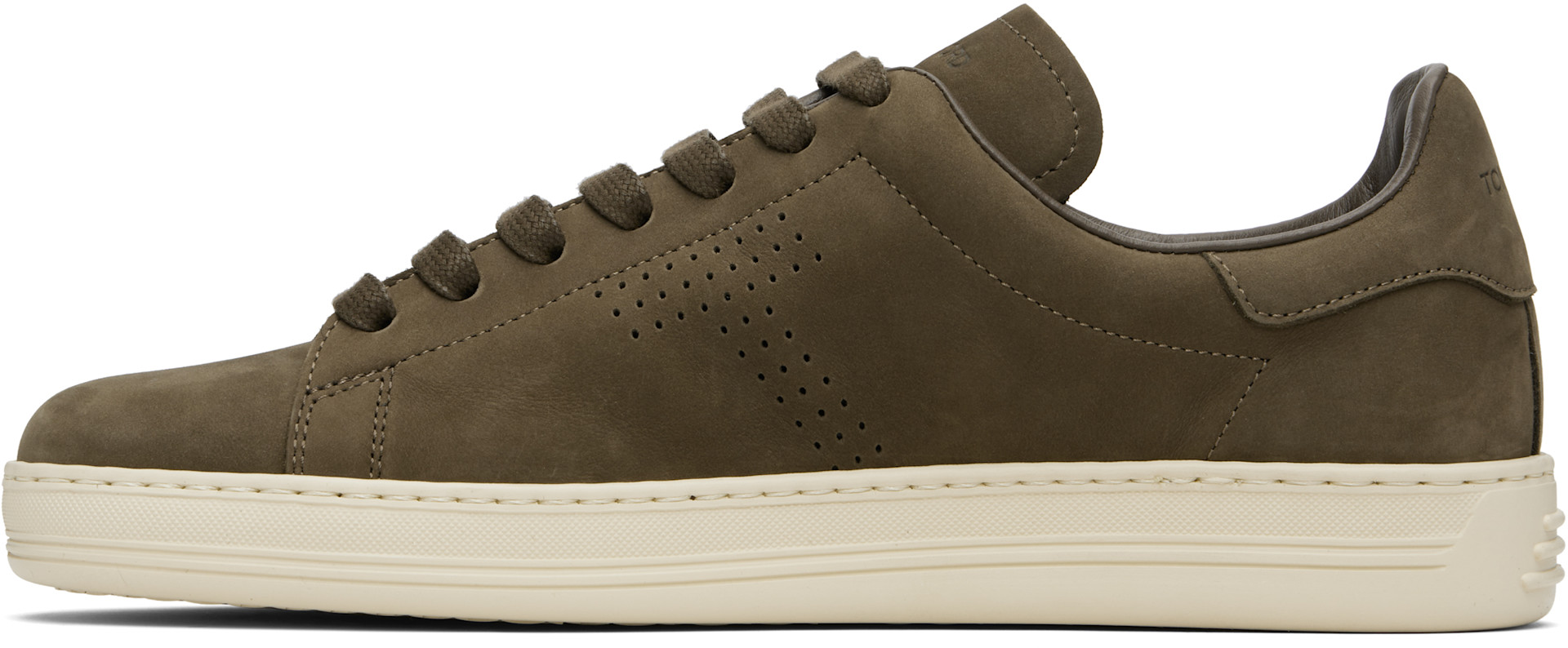 TOM FORD - Baskets Warwick kaki en nubuck