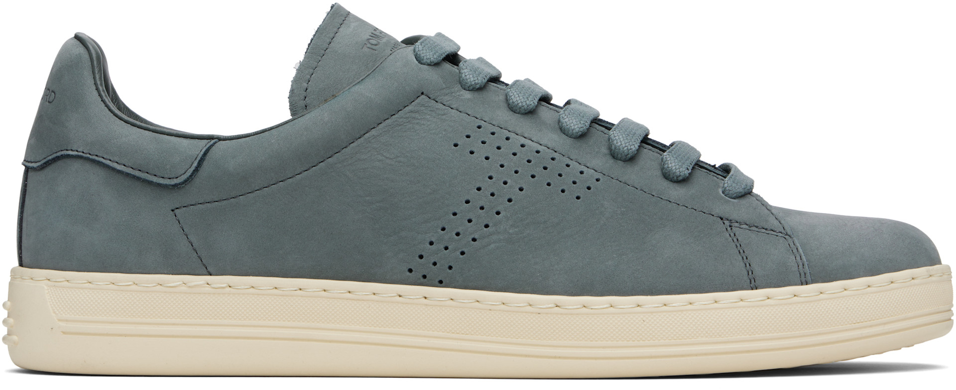 TOM FORD - Baskets Warwick bleues en nubuck