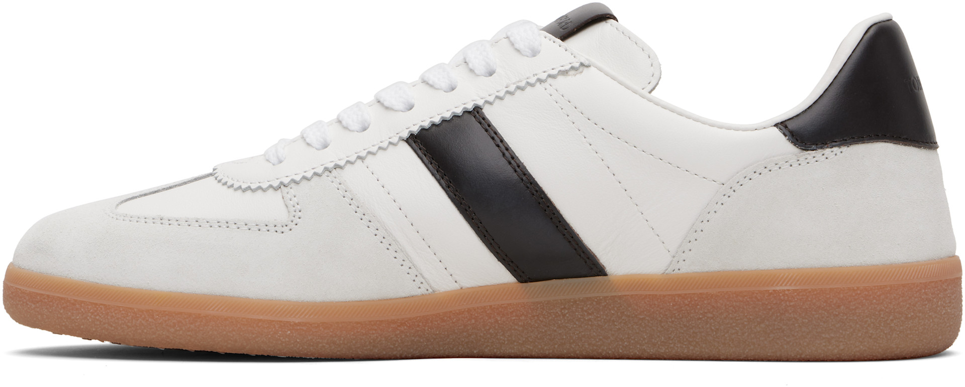 TOM FORD - Baskets Archer blanches en suède