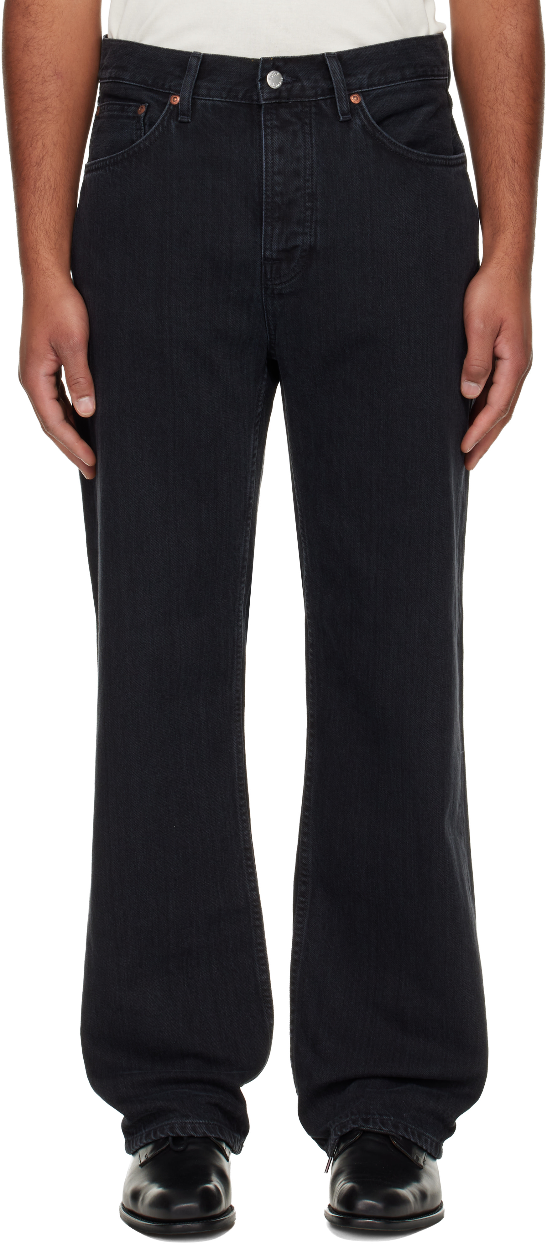 Nudie Jeans: ブラック Tuff Tony ジーンズ | SSENSE 日本