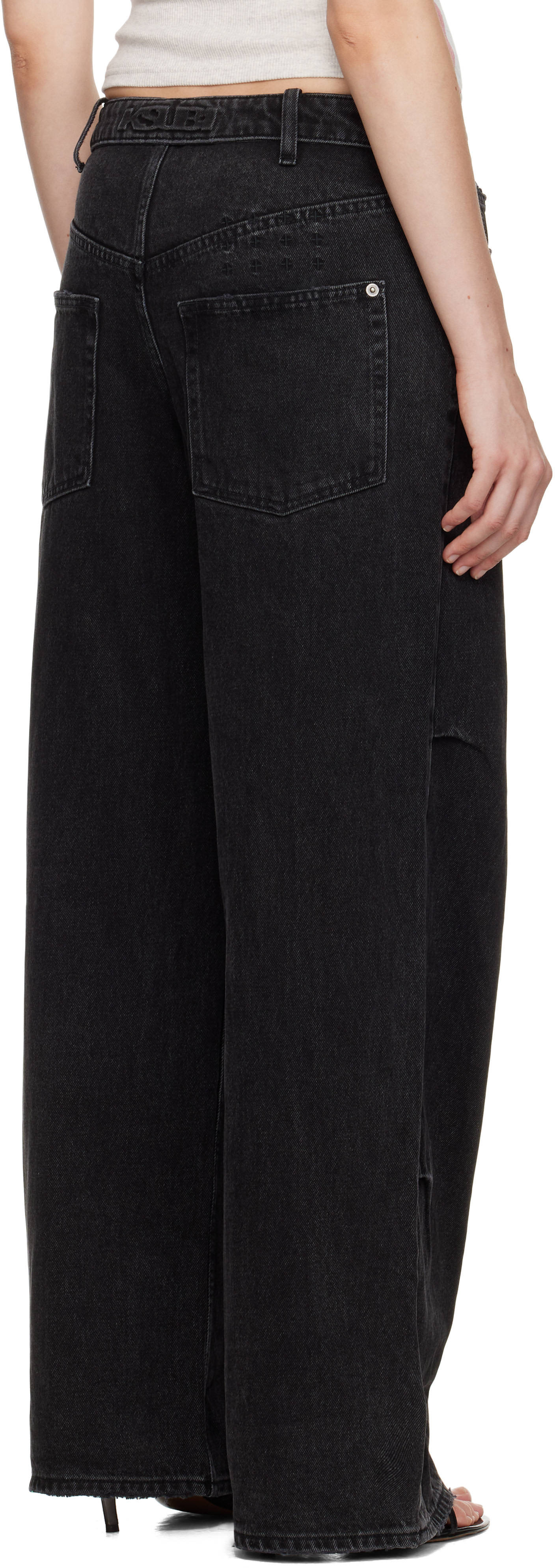 Ksubi: Black Ksuper Flip Jeans | SSENSE
