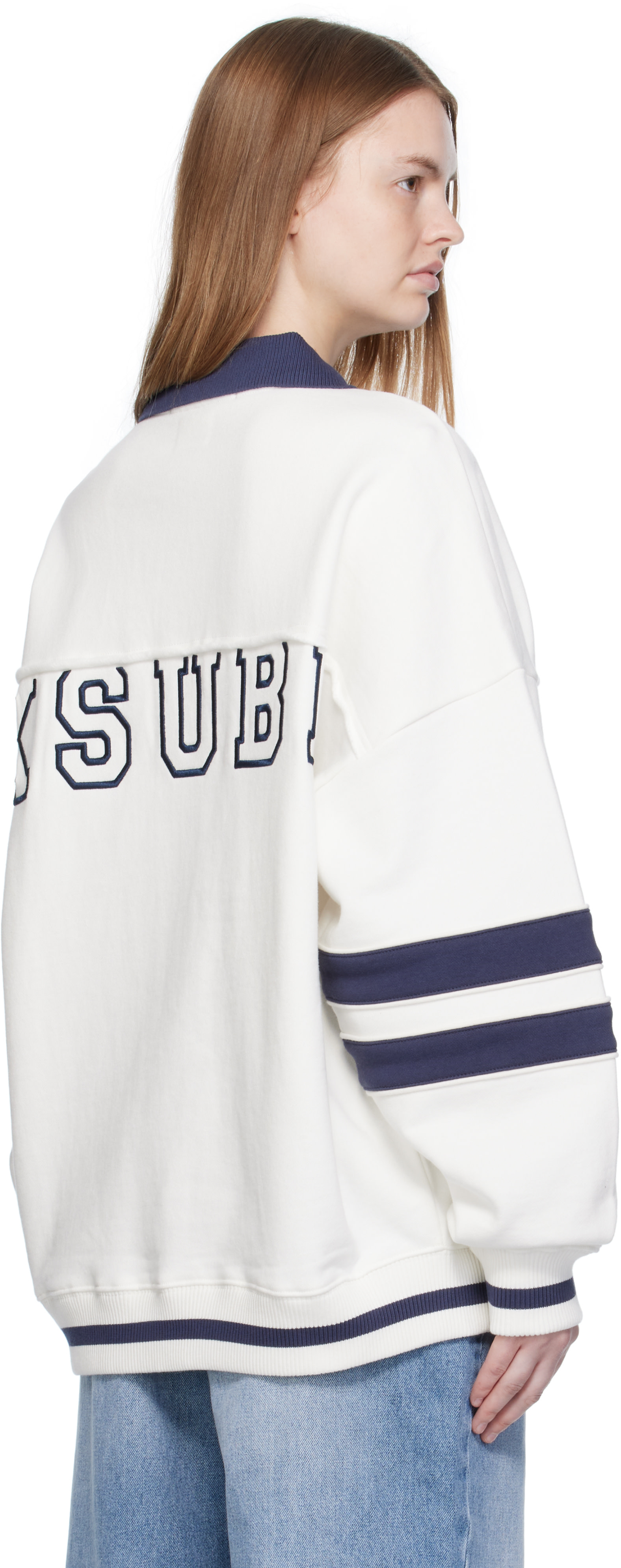 Ksubi - Pull boyfriend molletonné de style polo '99' blanc