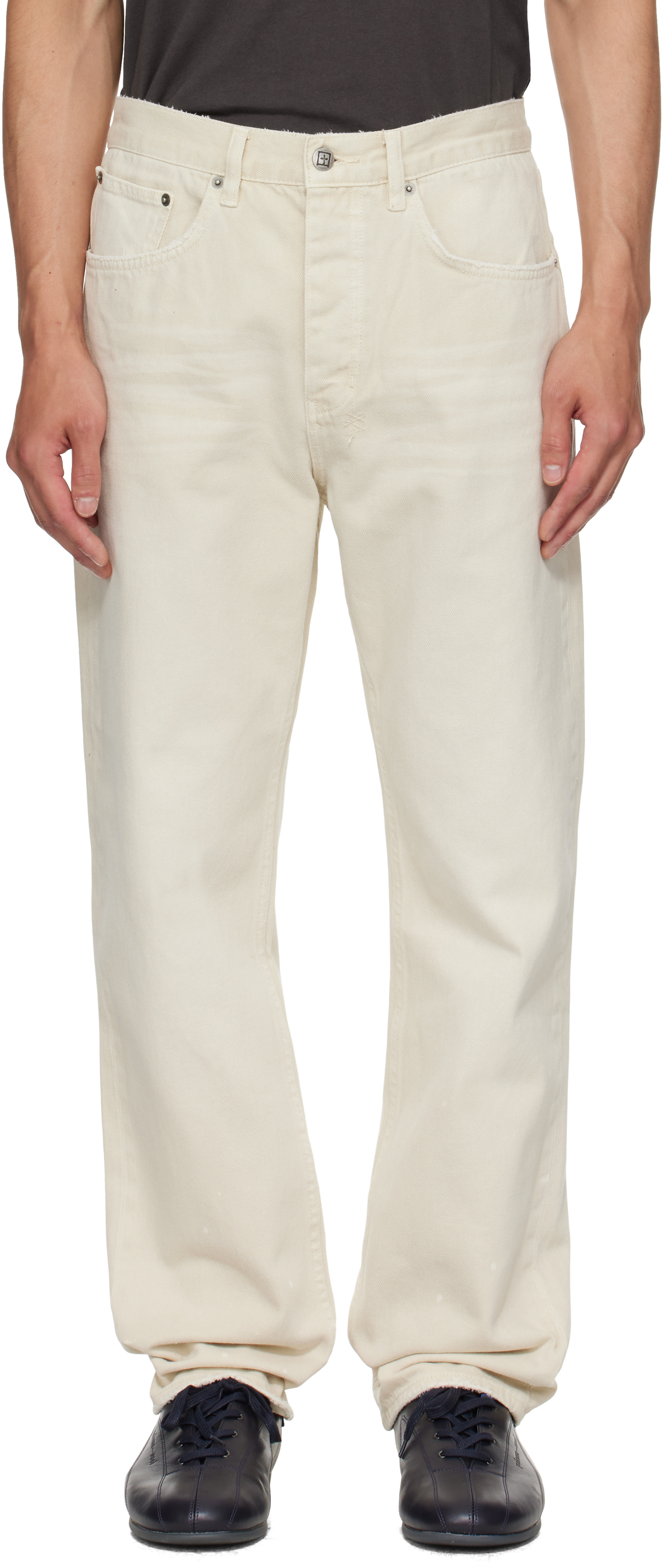 Ksubi: Off-White Anti K Ivory Jeans | SSENSE