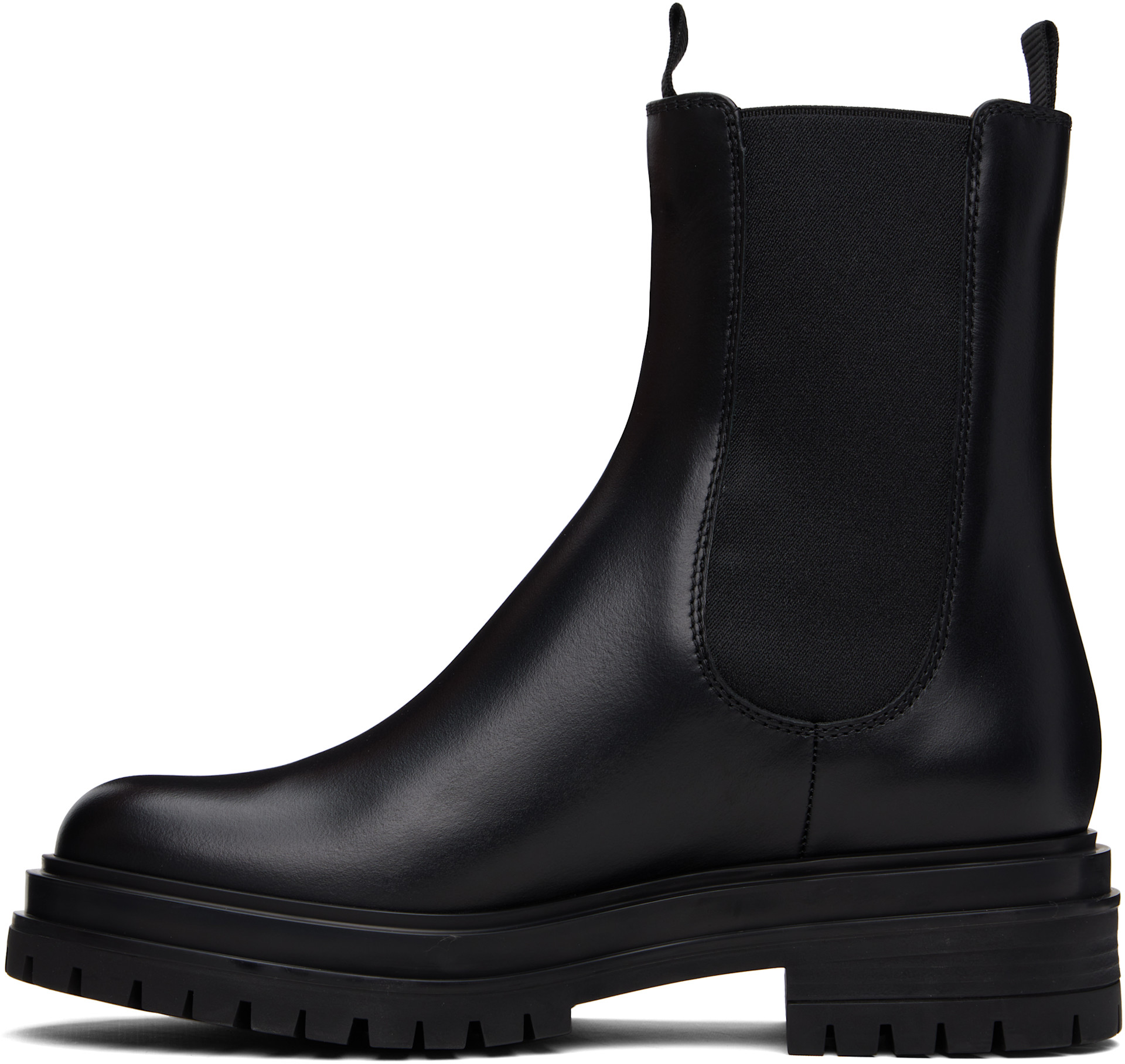 Gianvito Rossi: ブラック Chester チェルシーブーツ | SSENSE 日本