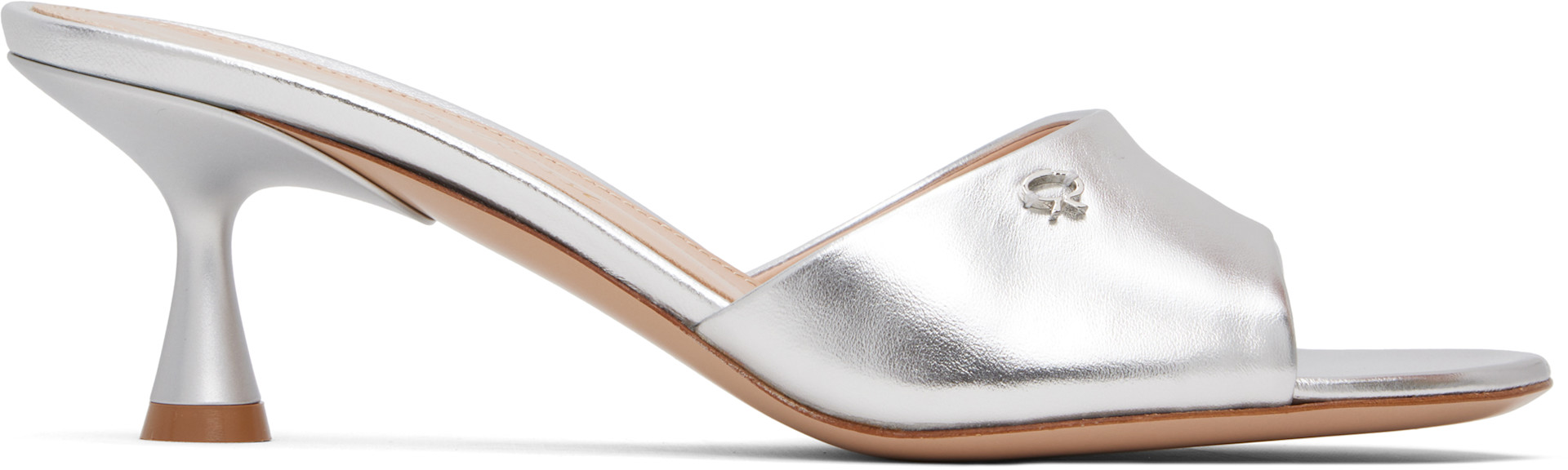 Gianvito Rossi - Mules Ascent 55 argentées