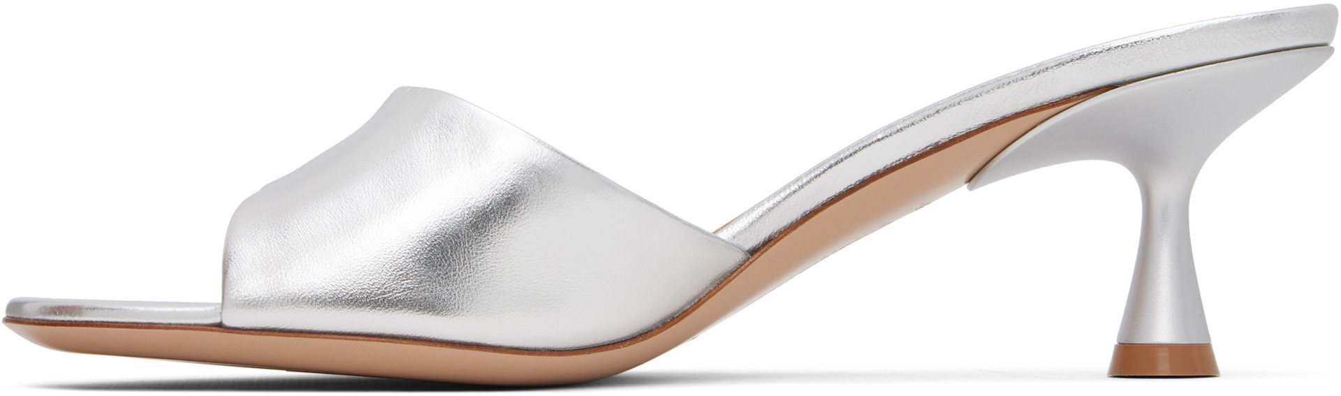 Gianvito Rossi - Mules Ascent 55 argentées
