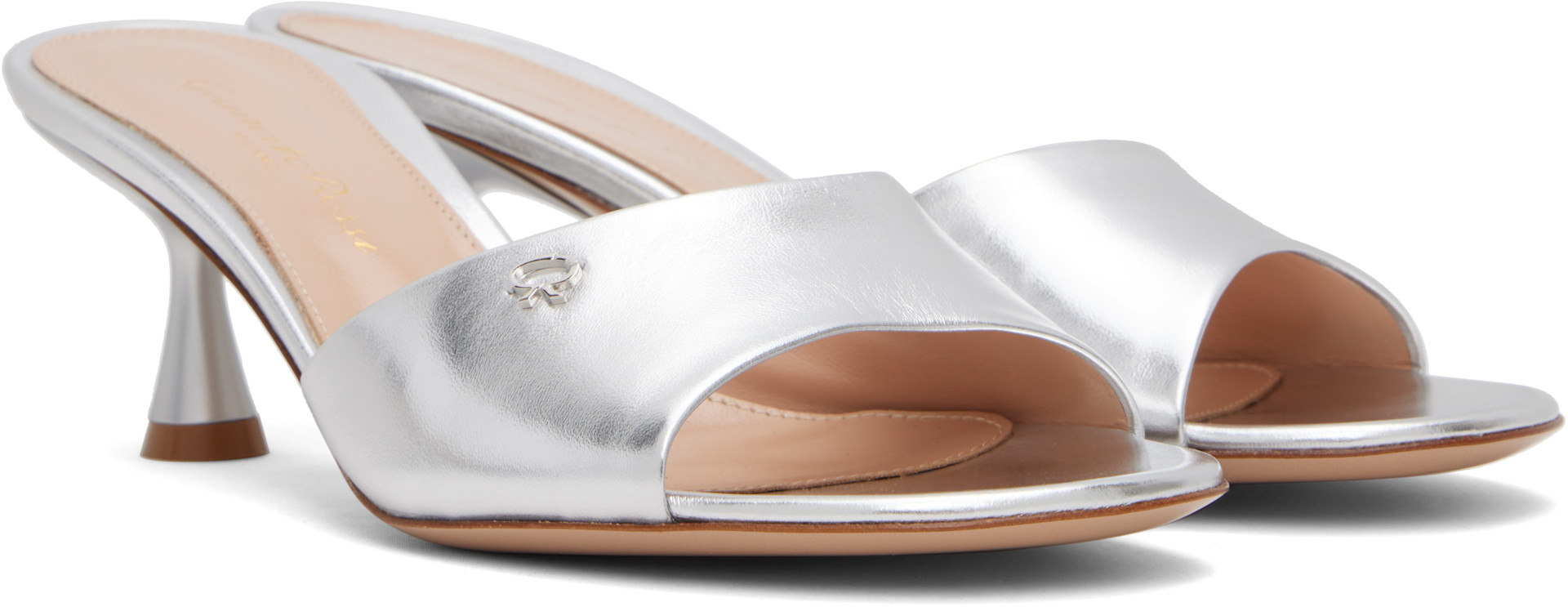 Gianvito Rossi - Mules Ascent 55 argentées